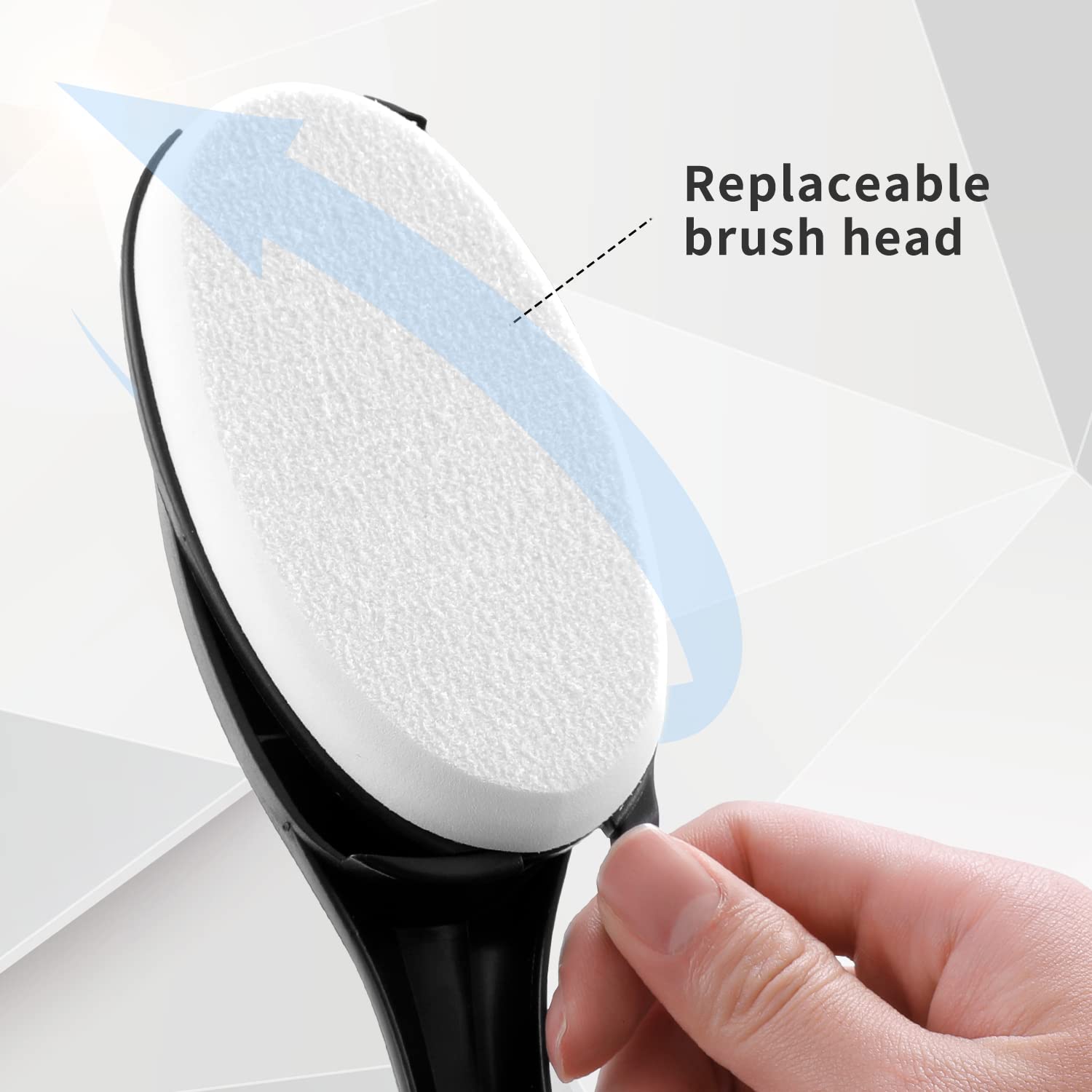EASACE Long Handle Body Brush for Back, Adjustable Soft Bristles, 51.5cm, Silver, Model BL-002S