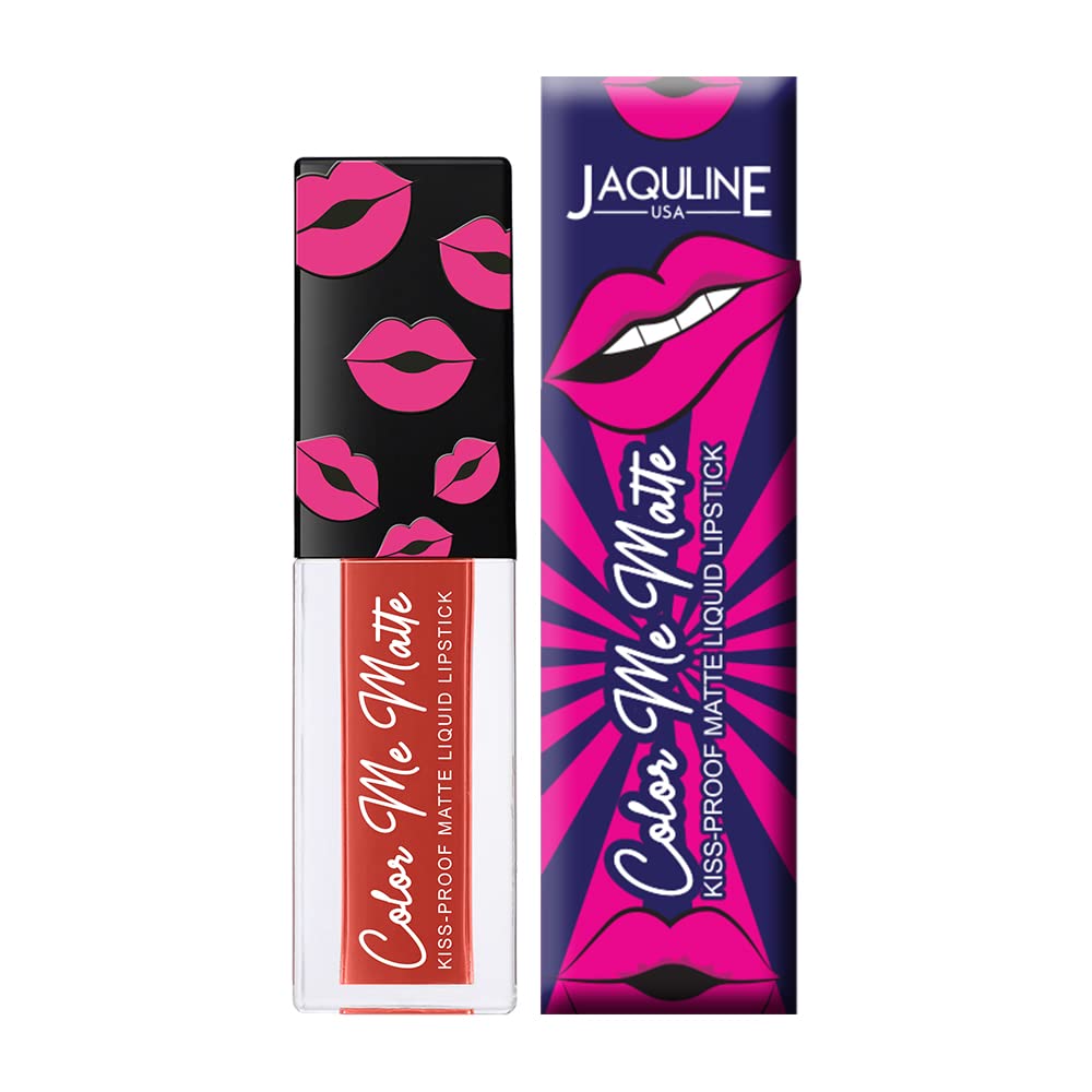 Jaquline Usa Color Me Matte Long Lasting Liquid Lipstick Enriched With Vitamin E & Tea Tree Oil (Spice Orange5 Ml)
