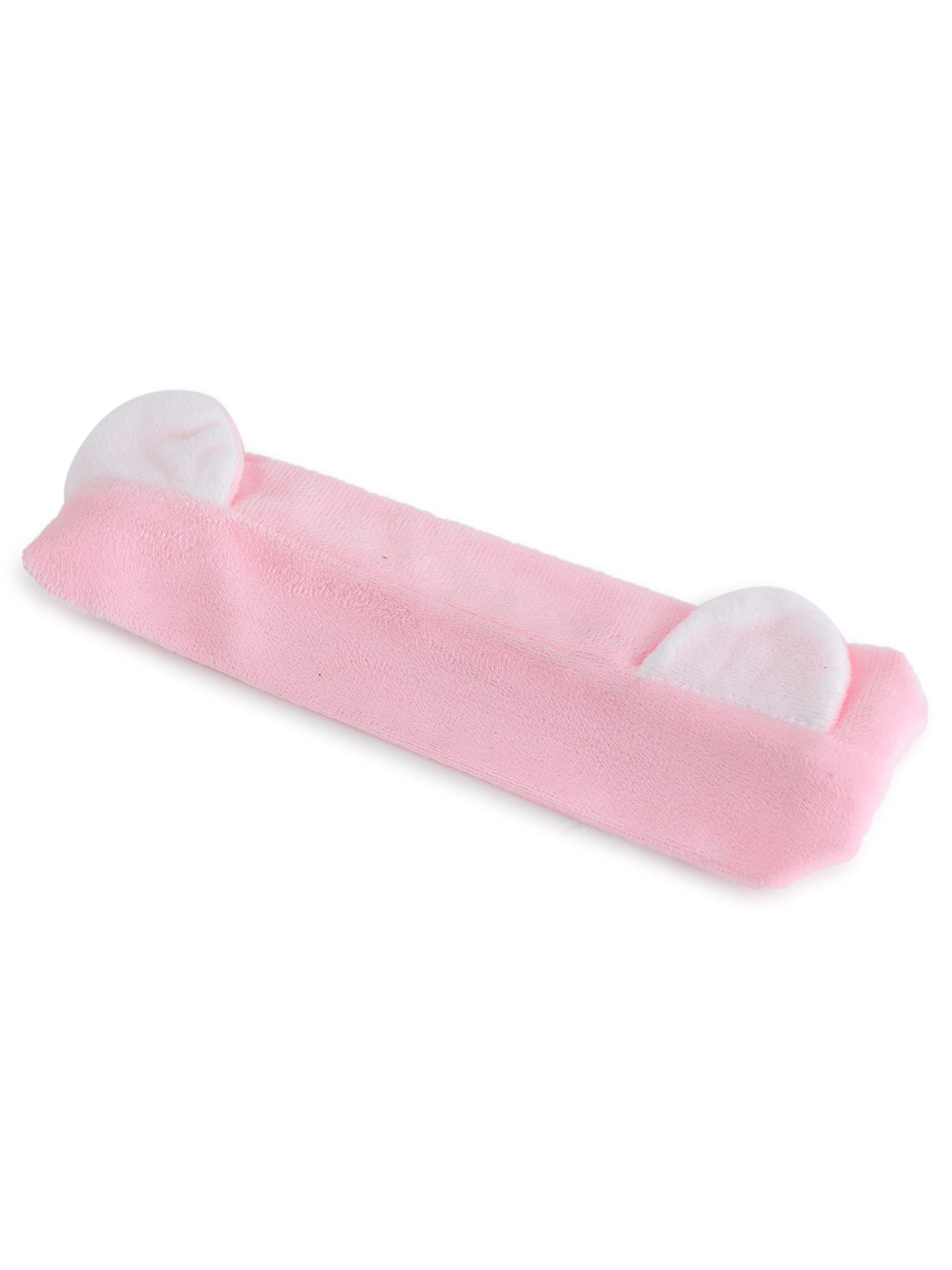 Whimsy Beauty Adjustable Makeup Headband For Girls, Soft Stretchable Bunny Ear Hair Band For Makeup, Non Slip Gentle And Reusabl