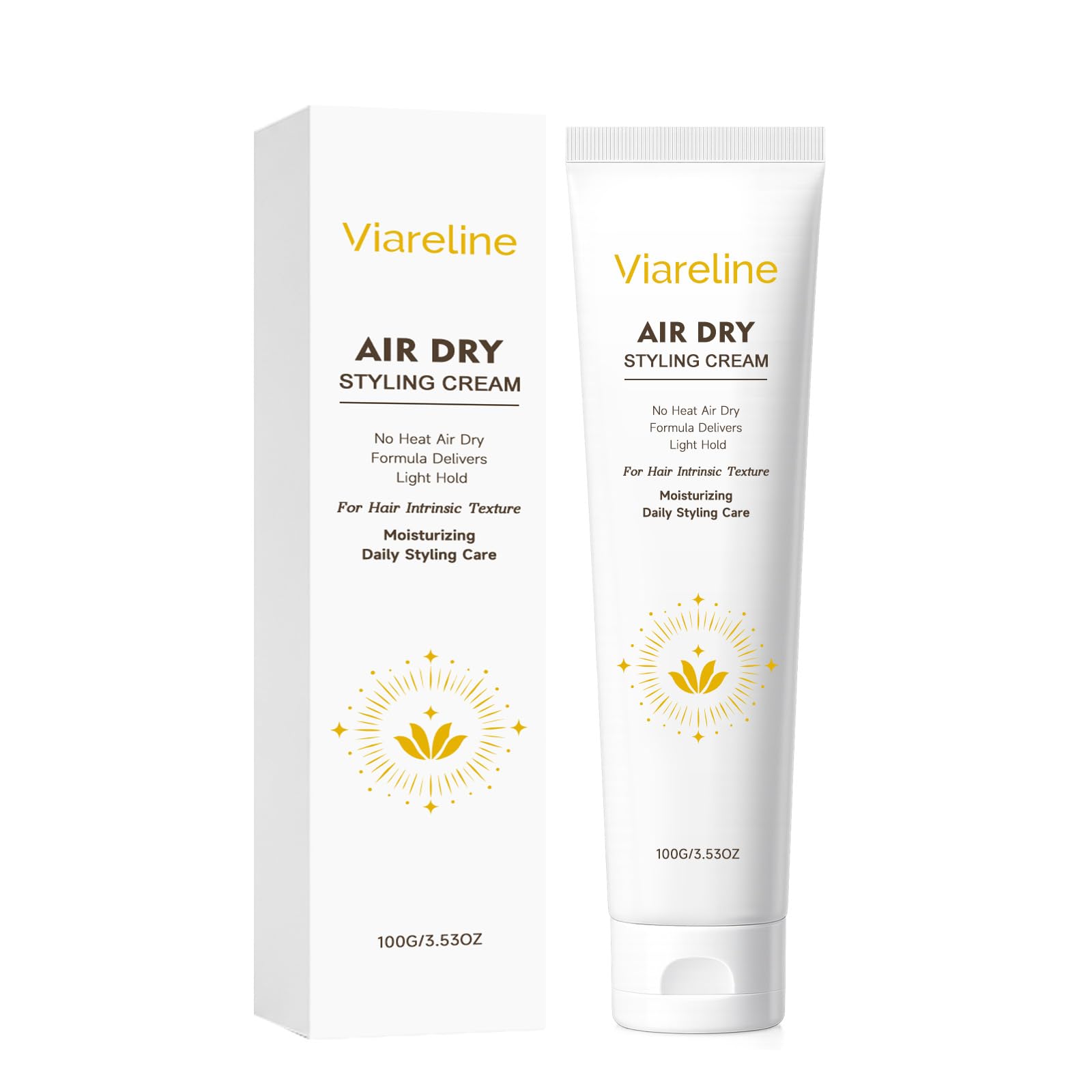 Viareline Air Dry Styling Cream for All Hair Types, 100g