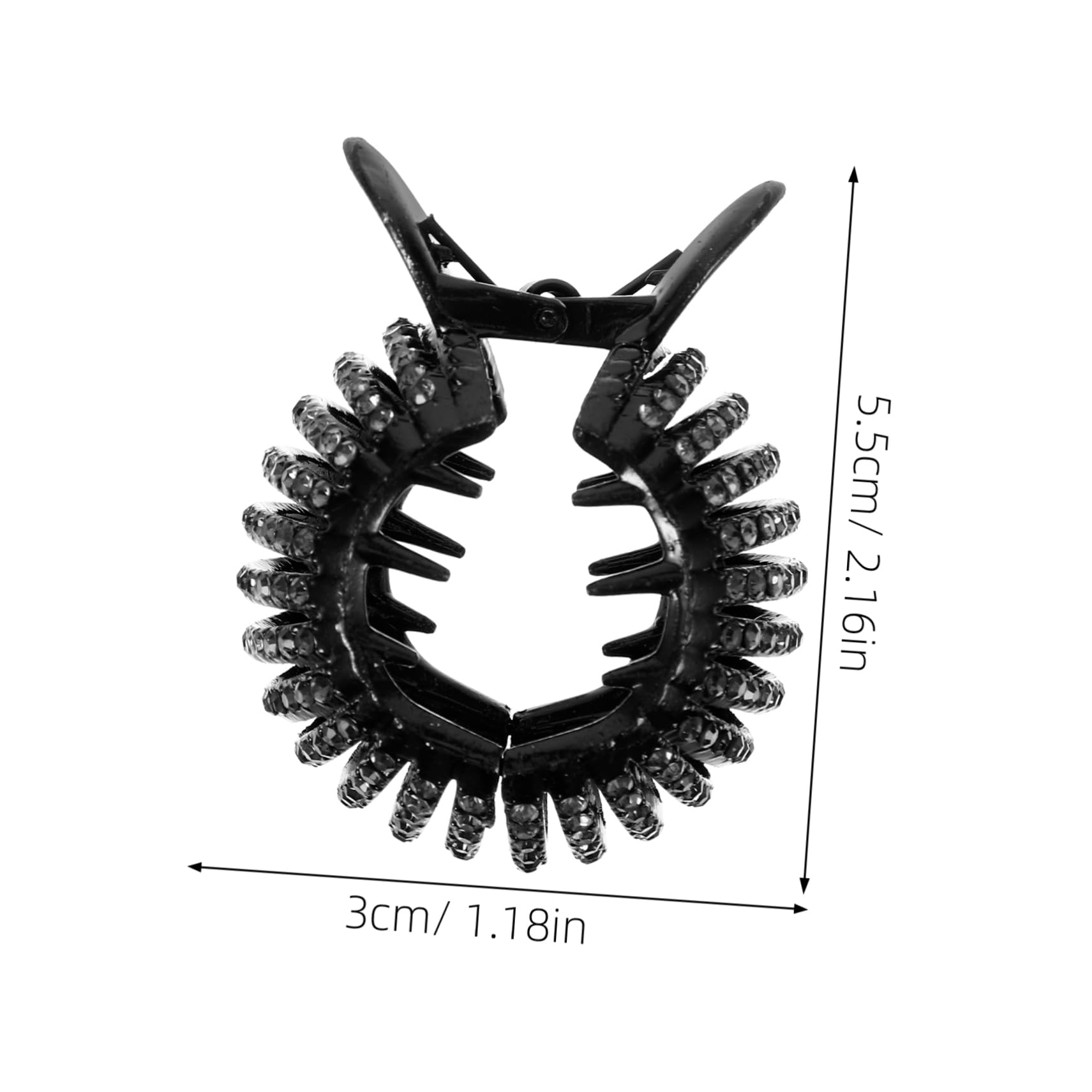 Mobestech Bun Grip Korean Hair Clips Banana Hair Clips Round Hair Clip Hair Bun Claw Clip Hair Jaw Clip Hair Catch Barrette Pony