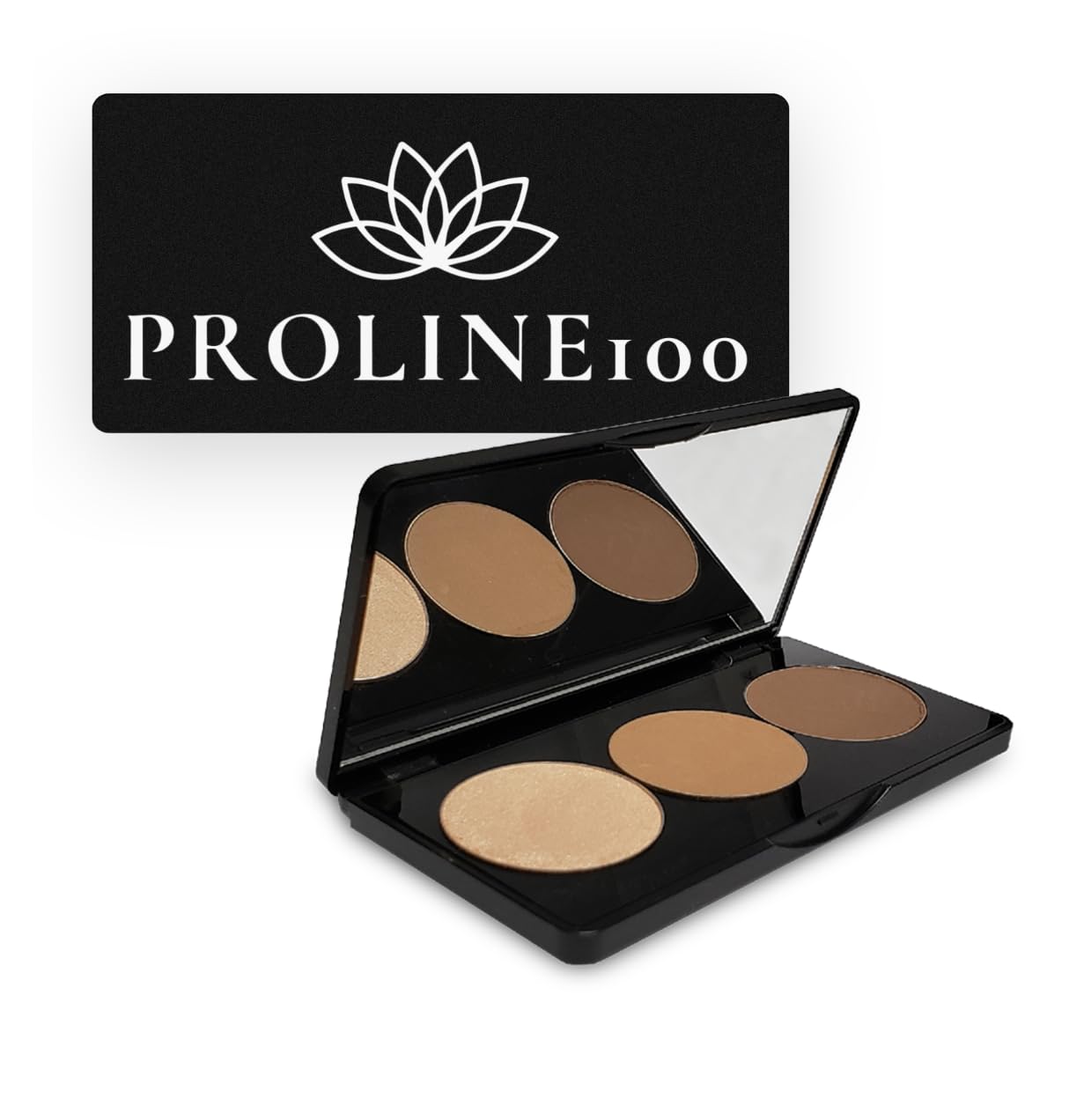 Proline100 Blush & Contour Palette  Medium (3) Trio | HighPigment, Silky Blendable Powder for Natural Sculpting