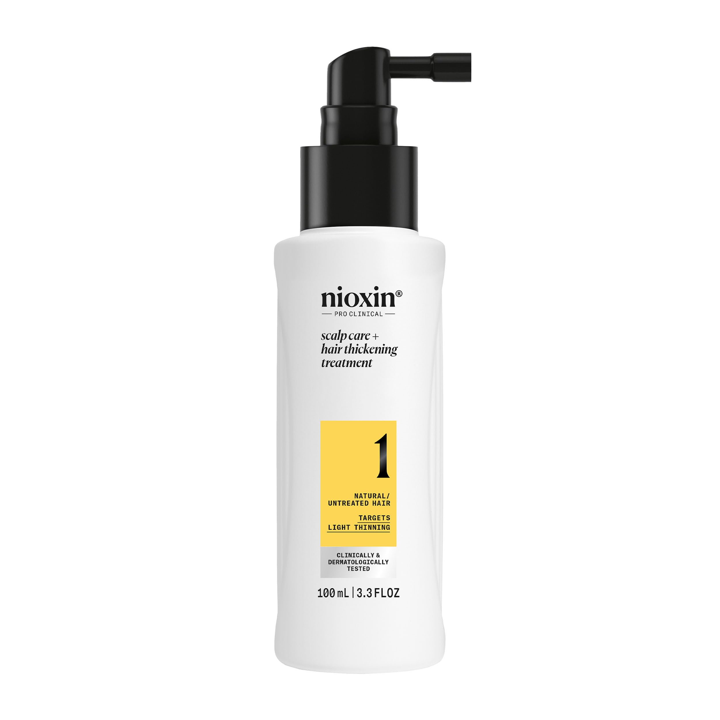 Nioxin System 1 Scalp Care + Hair Thickening Leave-In Treatment | For Natural Hair with Light Thinning | Strengthen Against Dama
