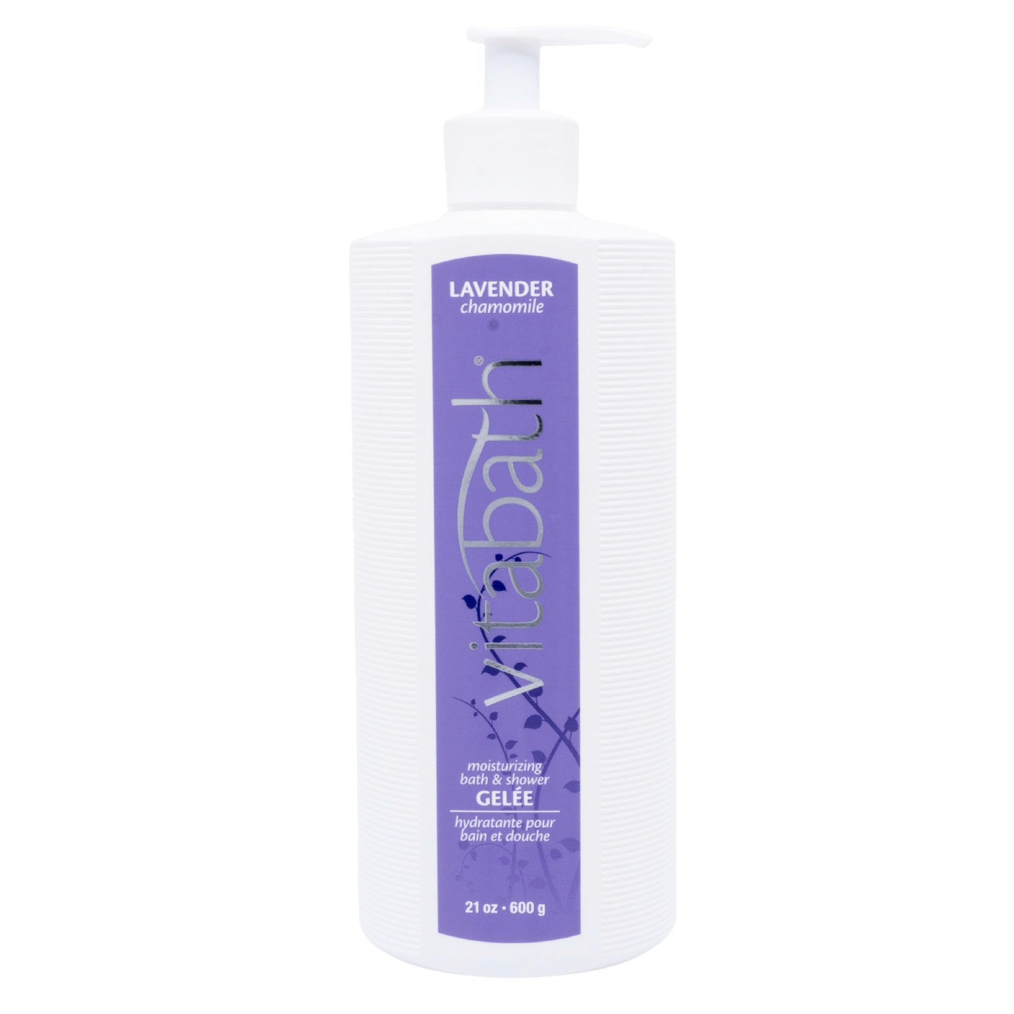 Vitabath Lavender Chamomile Moisturizing Bath & Shower Gel Wash Calming & Hydrating Botanical Skin-Softening Skincare, Body Clea
