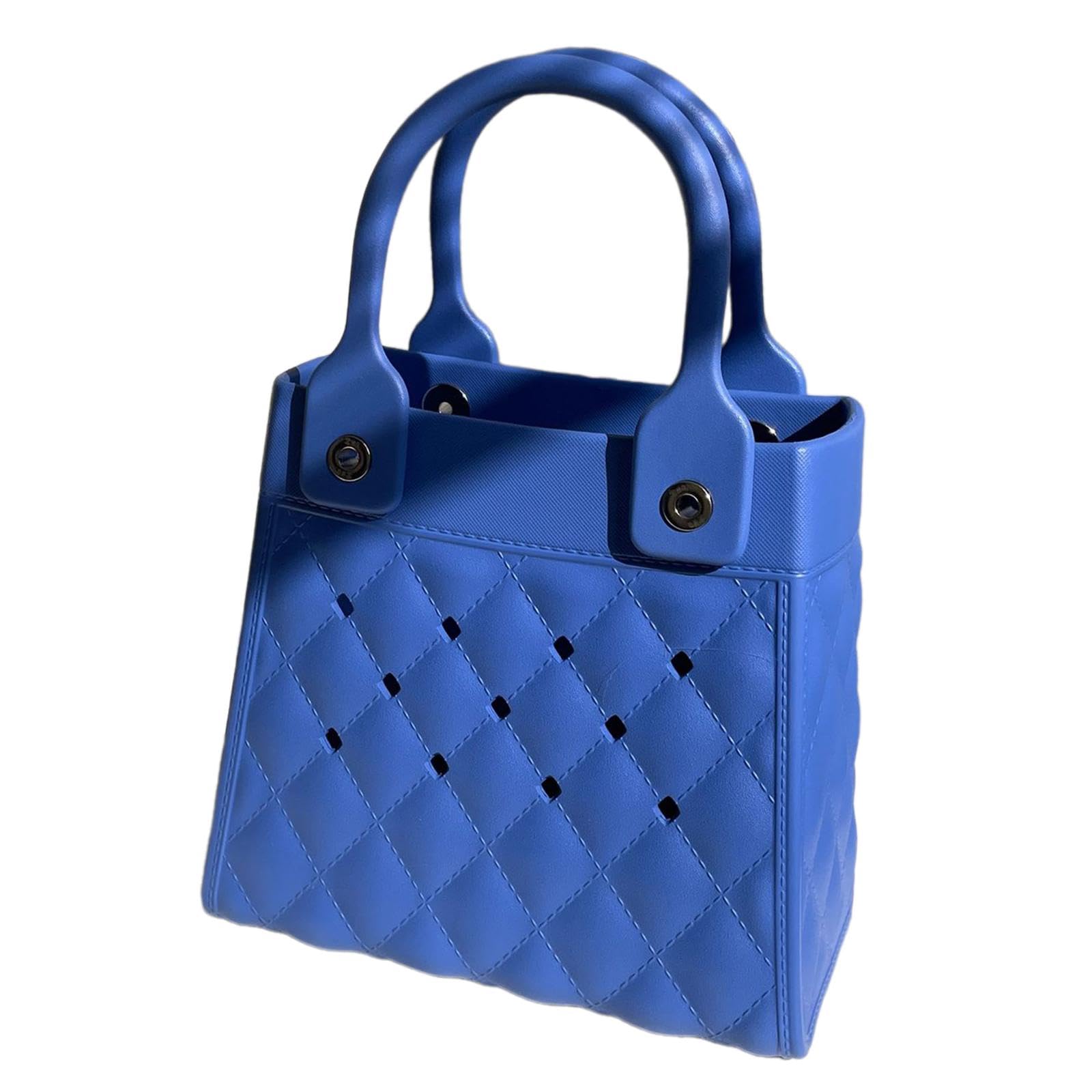 Calandis Beach Tote Bag Handbag Waterproof Easy To Clean Holes Pouch Summer Beach Bag Dark Blue | Womens Handbags & Bags