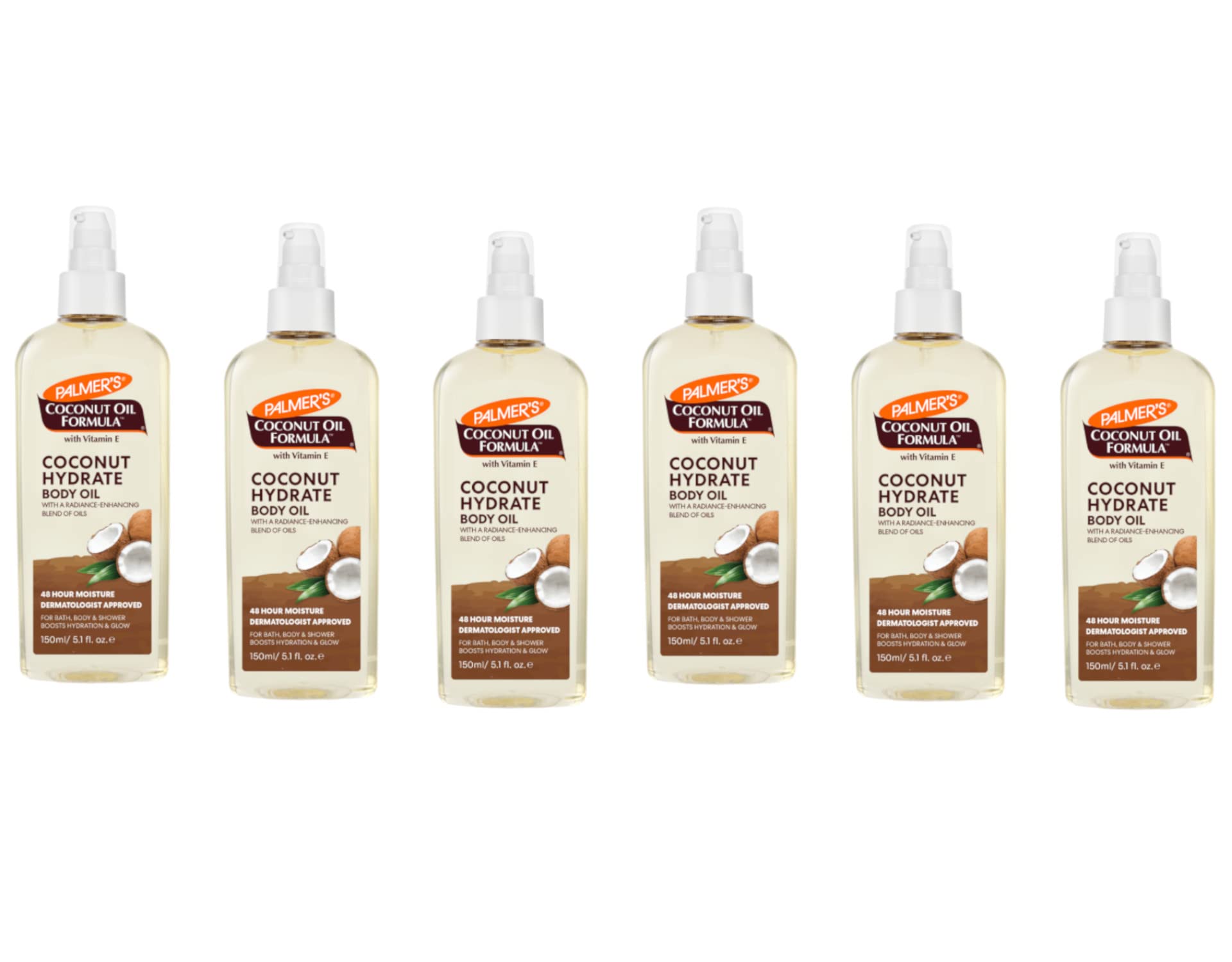 Palmers Coconut Oil Body Oil 5.1 Ounce (150Ml) (6 Pack)