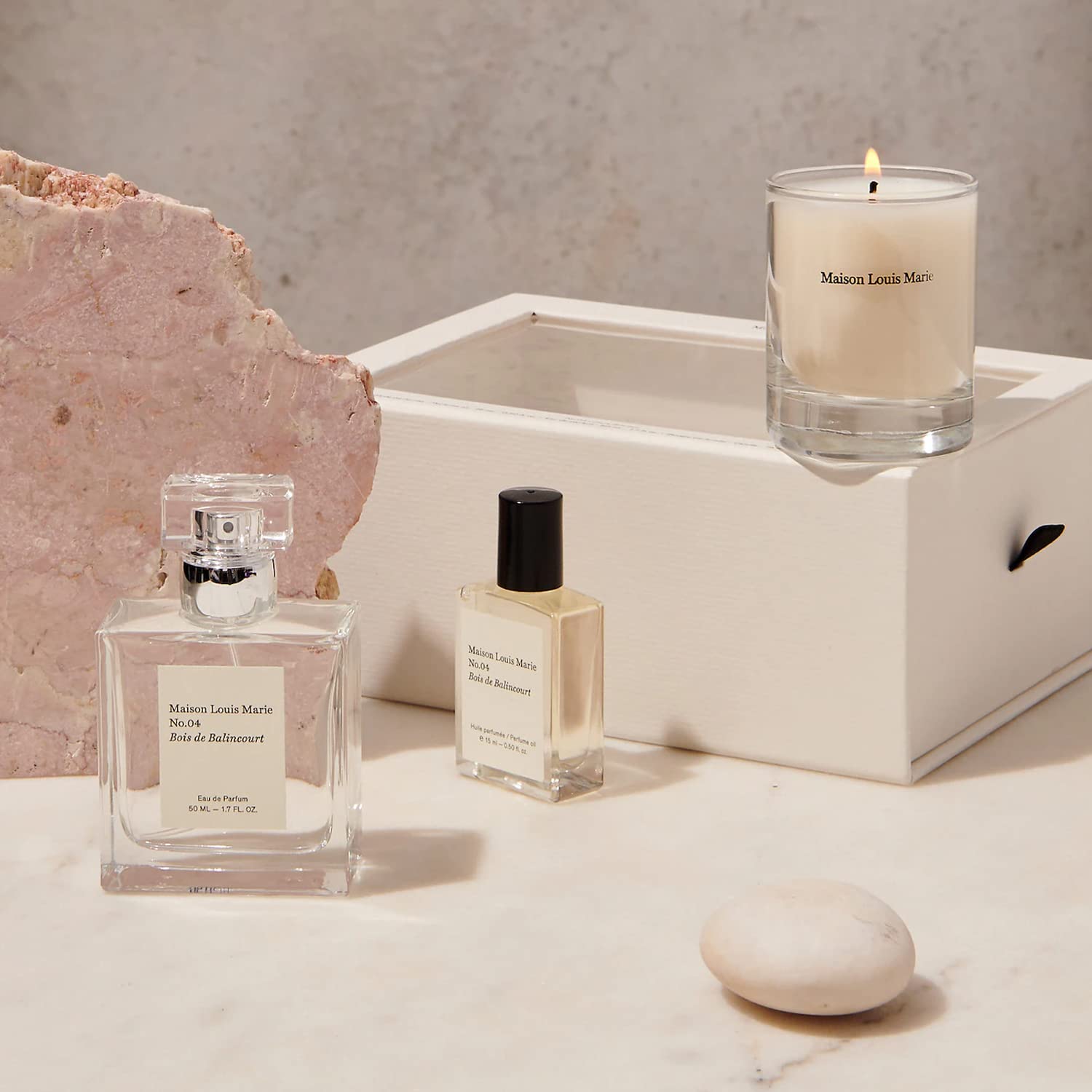 Maison Louis Marie - No.04 Bois De Balincourt Luxury 3-Piece Gift Set | Premium Clean Beauty + Non-Toxic Fragrance