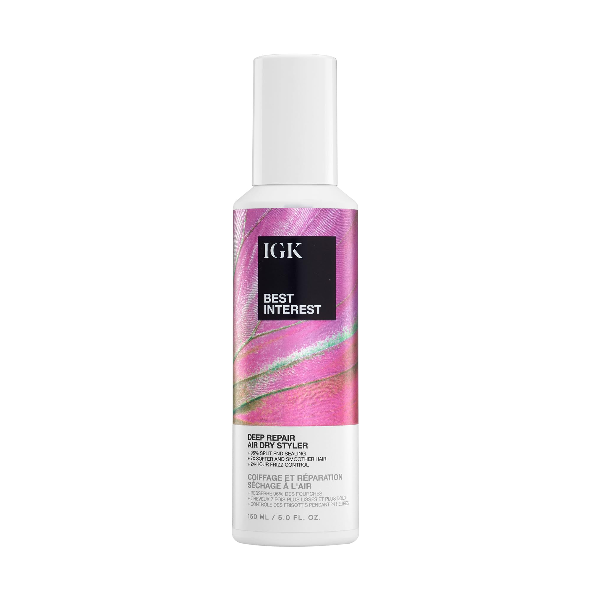 IGK  BEST INTEREST  Split Ends Hair Treatment  Frizz Control Hair Serum for Frizzy & Damaged Hair  Heat Protectant for Hair 