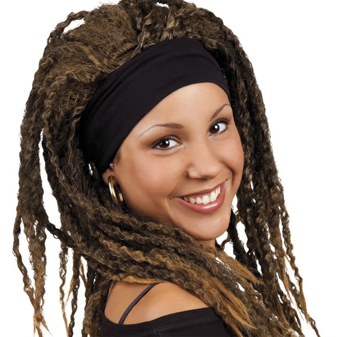 4 Pieces Unisex Dreadlocks Bands Long Hair Dreads Head Wrap Elastic Sleeping Cap Soft Braids Bonnet Tube Headbands For Men Women
