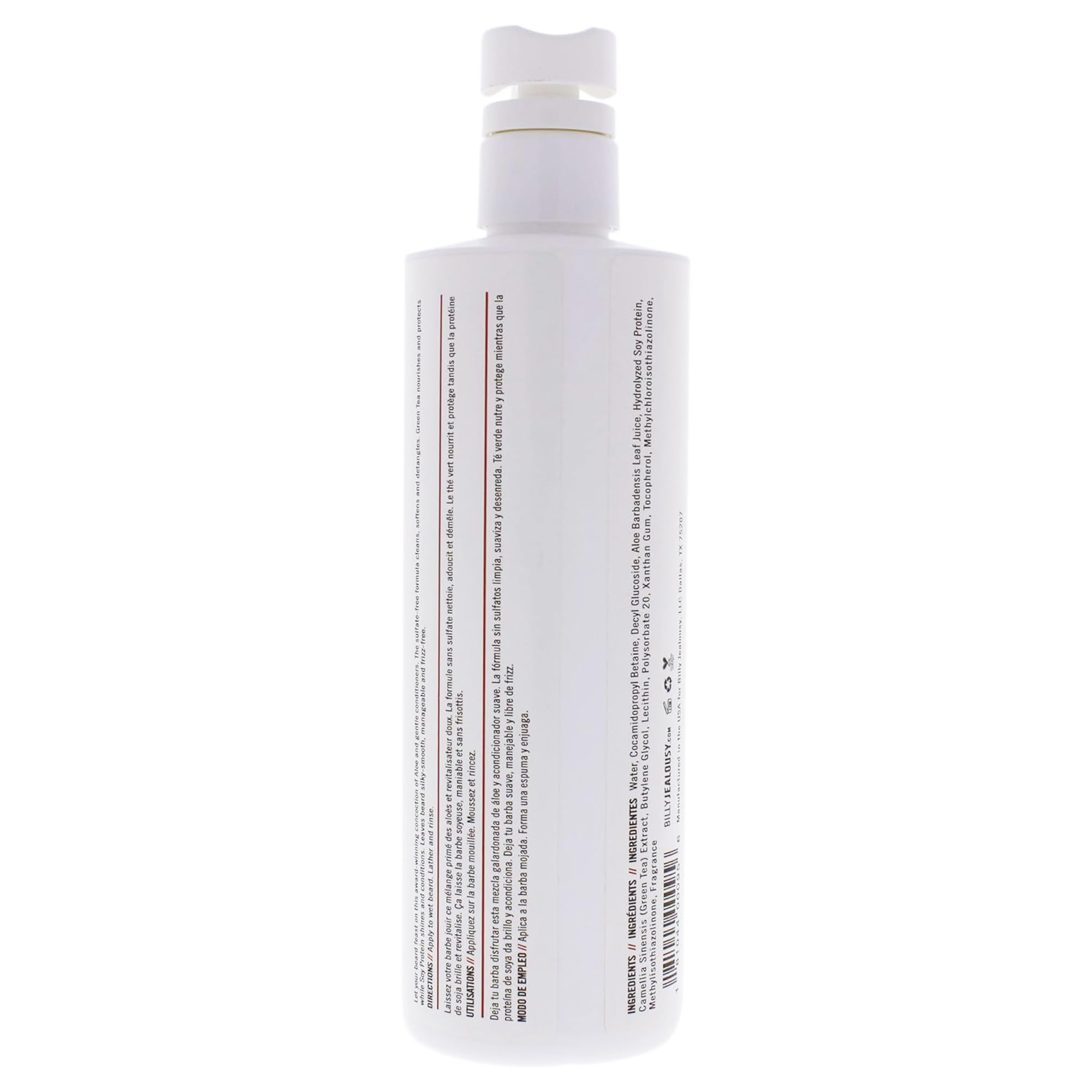 Billy Jealousy Beard Wash Hydrating Mens Beard Shampoo, 16 Fl. Oz.