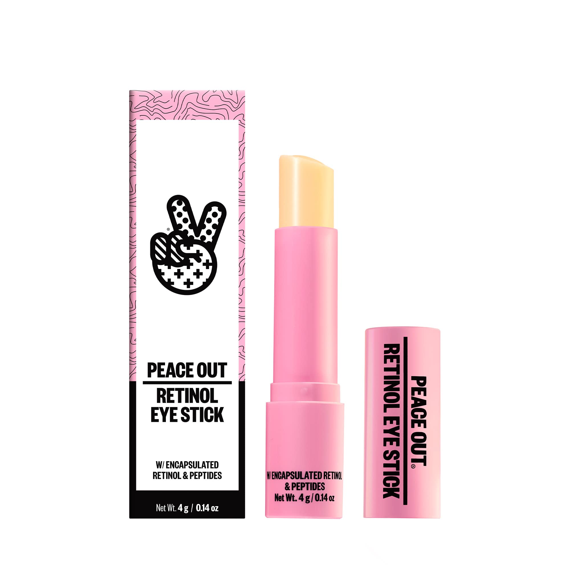 Peace Out Skincare Retinol Eye Stick | Daily Under Eye Retinol Serum Balm In Convenient Stick | Reduces Fine Lines, Wrinkles, Da