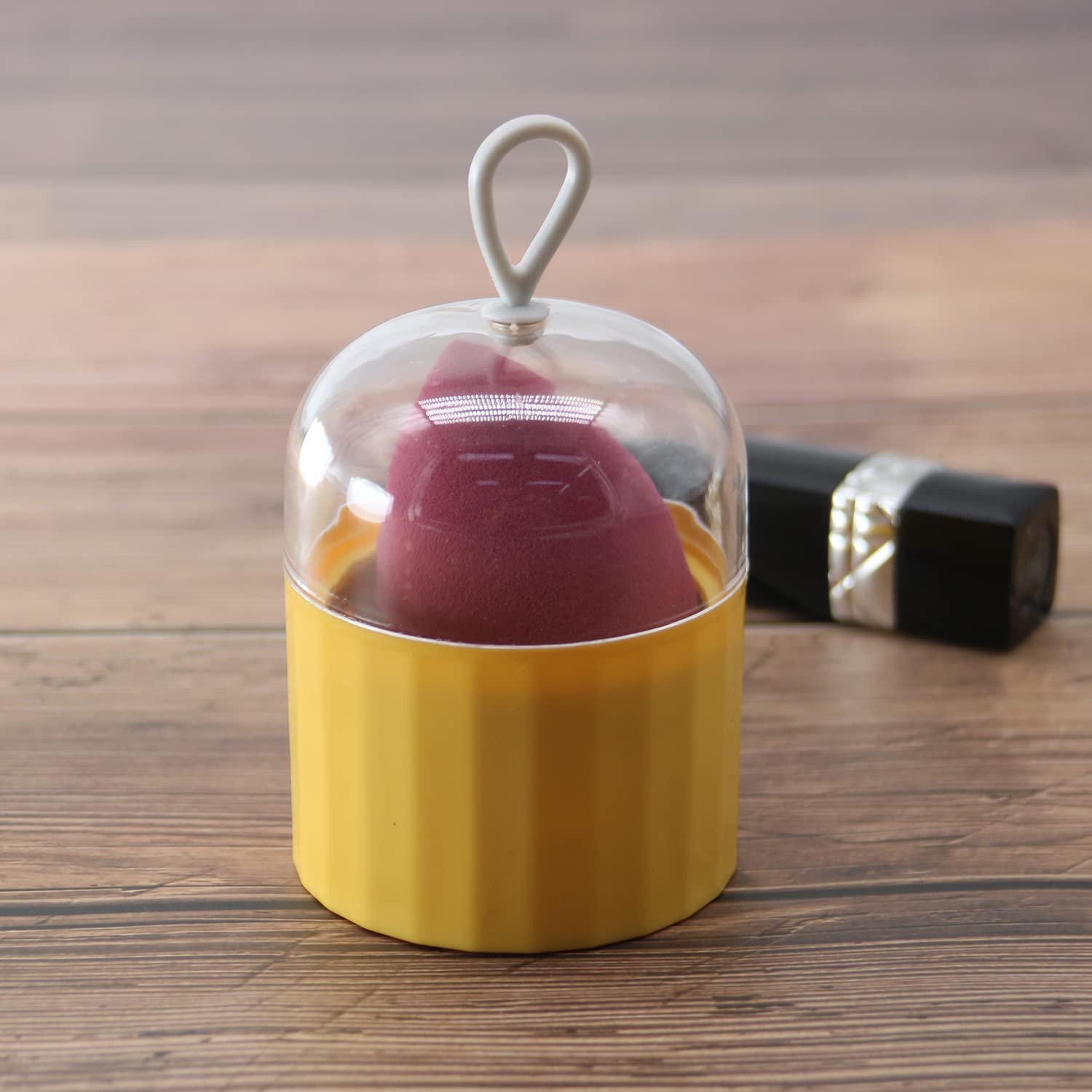Makeup Sponge Blender Holder Travel Carrying Case Sponge Drying Rack Stand Holder Egg Powder Puff Drying Shelf Cute NO SPONGE IN