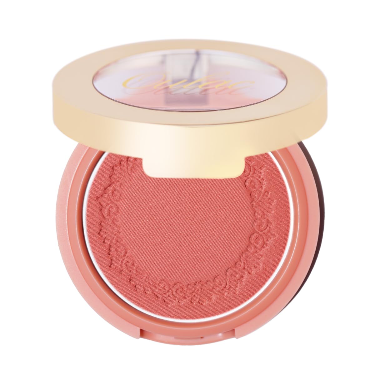 Oulac Blush Face Coral Matte | Pigmented Powdery Cream Blusher Warm Skin Light Medium| Natural Matte | Light Weight&Blendable| C
