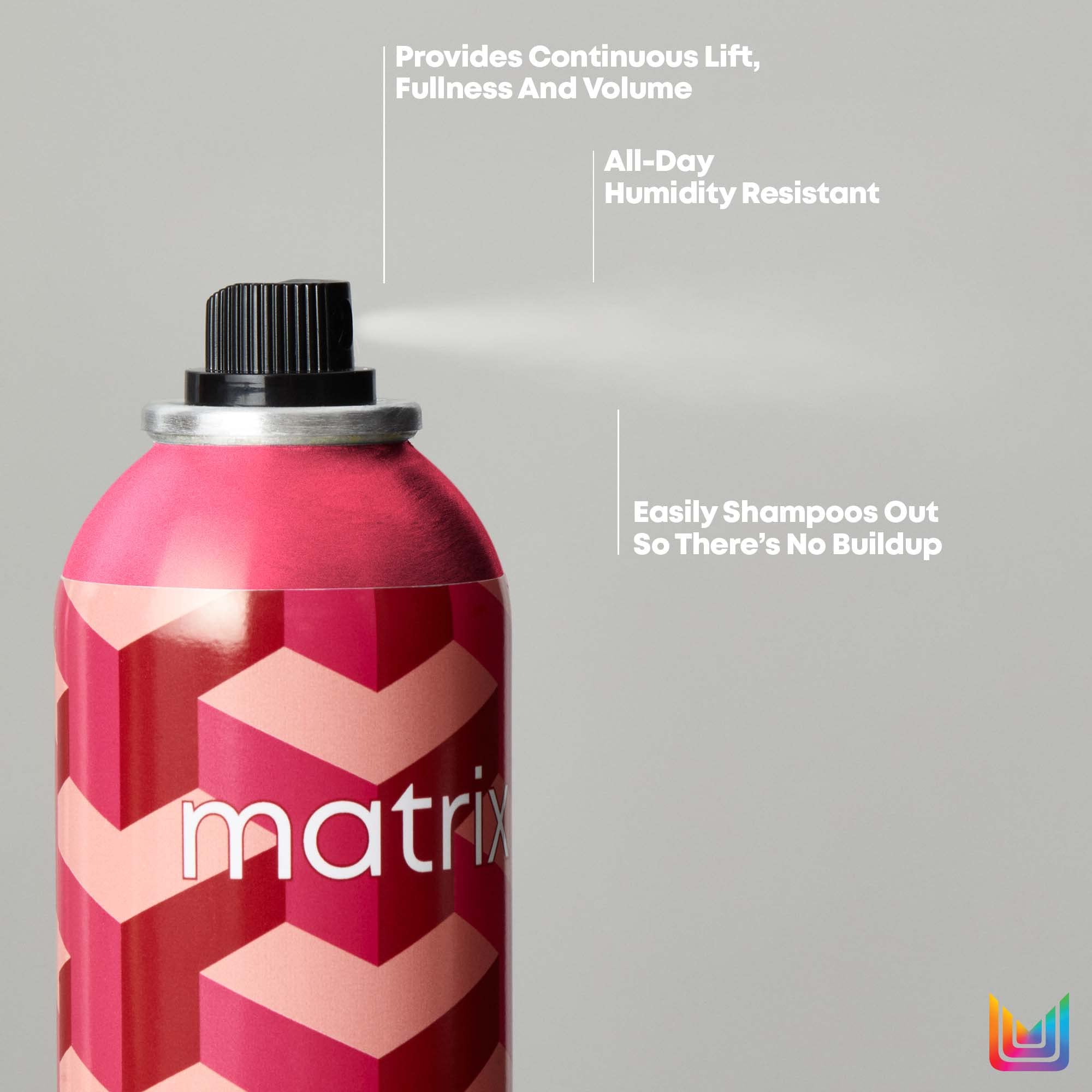 Matrix Styling Fixer Hairspray - Adds Flake-Free Lift, Fullness and Volume, Controls Frizz, Dry Finish With Flexible Hold, For A