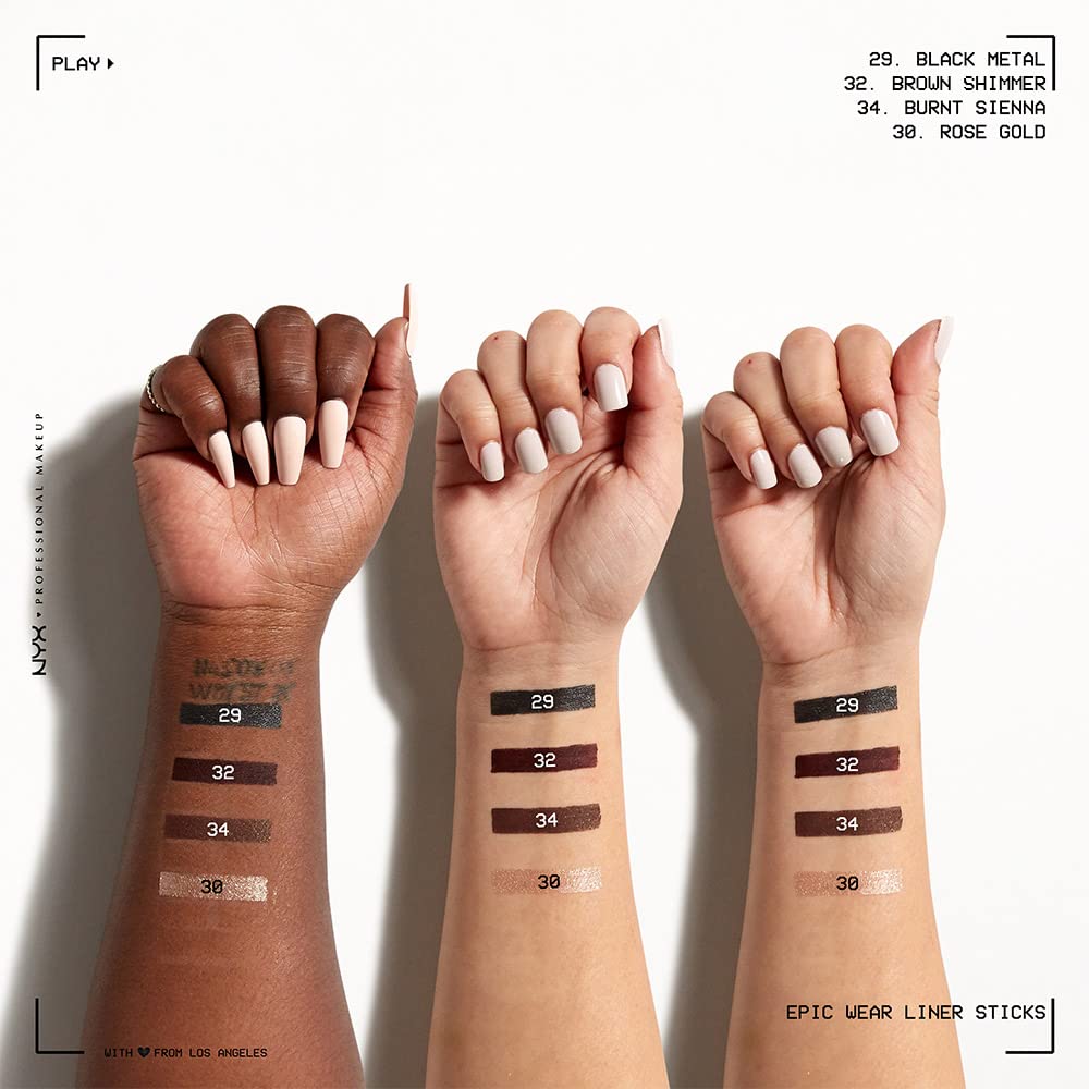 NYX PROFESSIONAL MAKEUP Epic Wear Liner Stick, Long-Lasting Eyeliner Pencil - Burnt Sienna