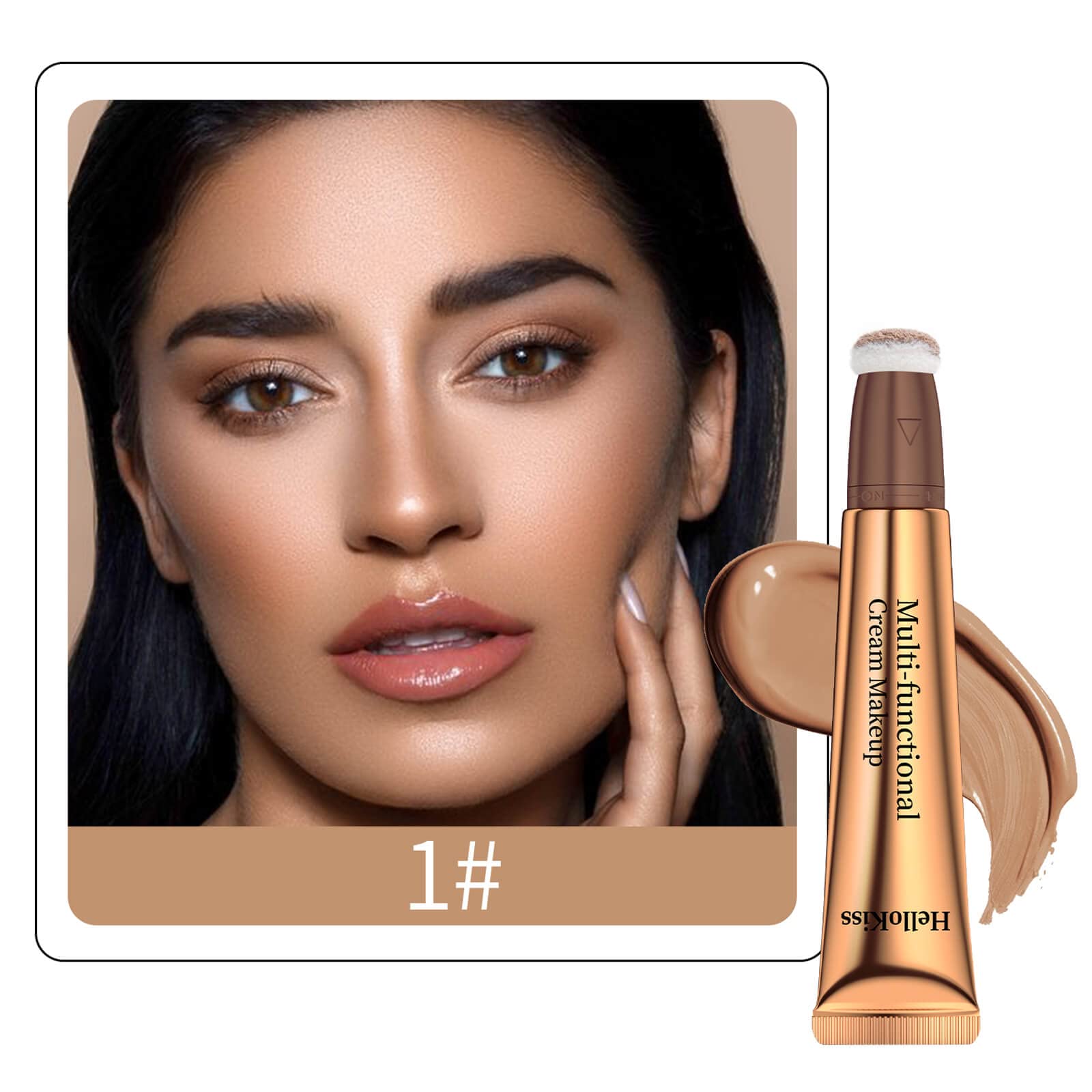 Paminify Contour Beauty Wand,Liquid Face Contouring With Cushion Applicator,Natural Matte Finish Shading Bronzer Stick,Lightweig