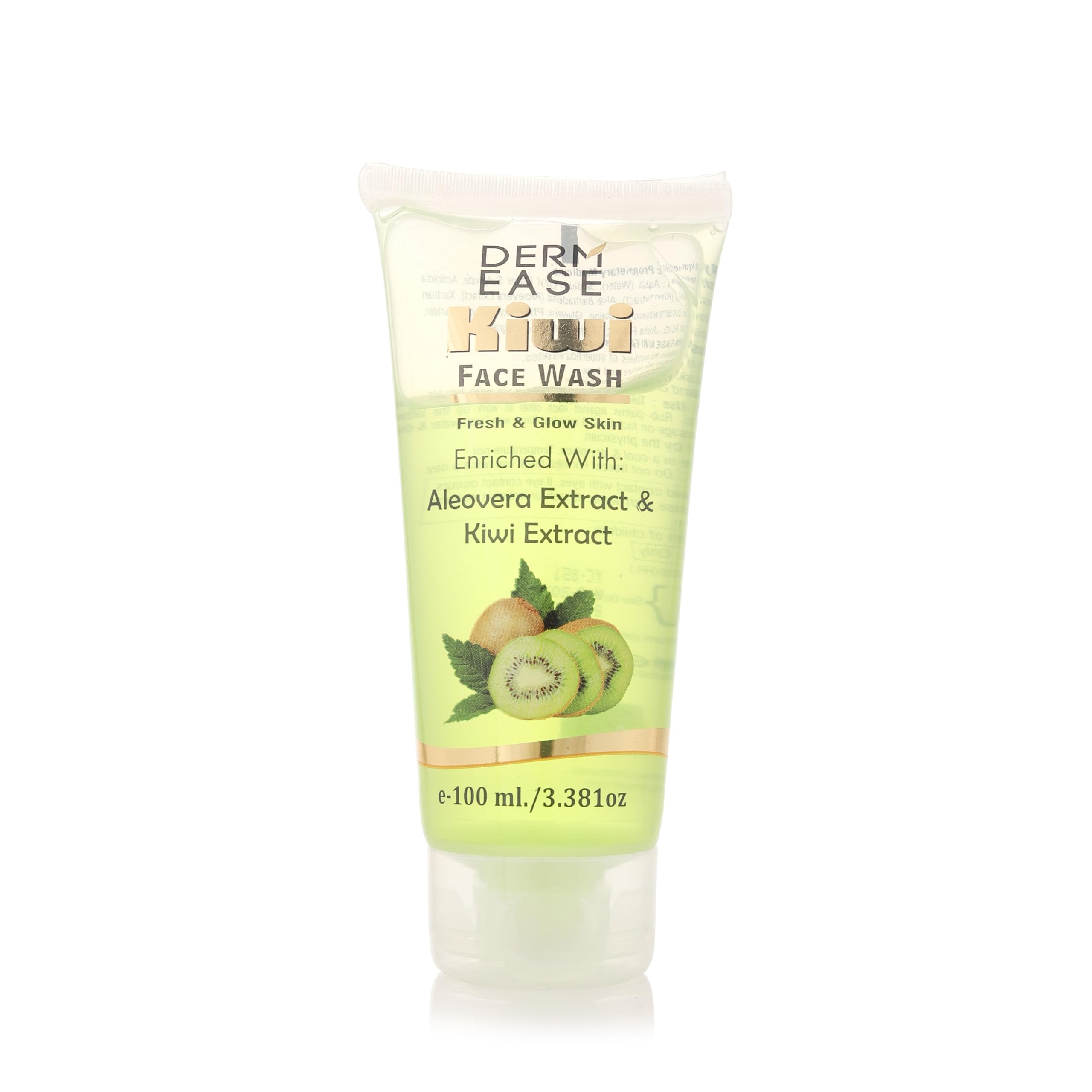 Derm Ease Kiwi Face Wash 100Ml | Mild Face Wash With No Harsh Chemicals, Soap & Paraben Free, Removes Dirt & Excess Oil For All 
