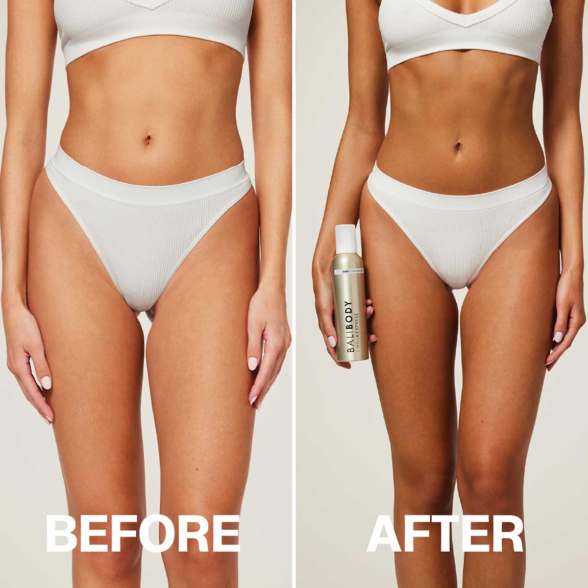Bali Body 1 Hour Express Self Tan - Dark Shade, Quick Drying Tanning Foam, Streak-Free Customizable Tanner | Suitable For All Sk