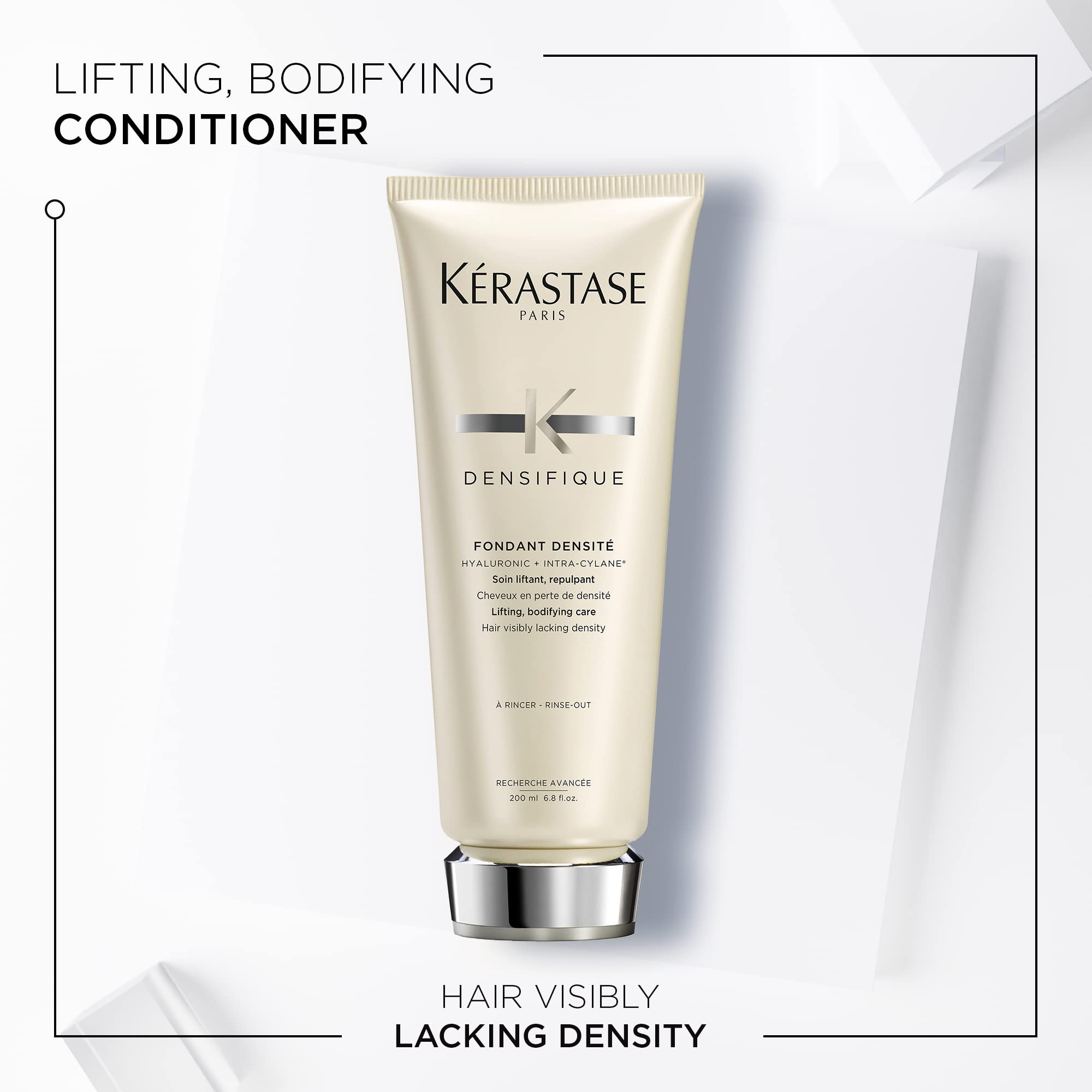 Kerastase Densifique Densit   Thickening Conditioner For Fine, Thin, And Thinning Hair - Strengthens And Hydrates With Hyaluroni