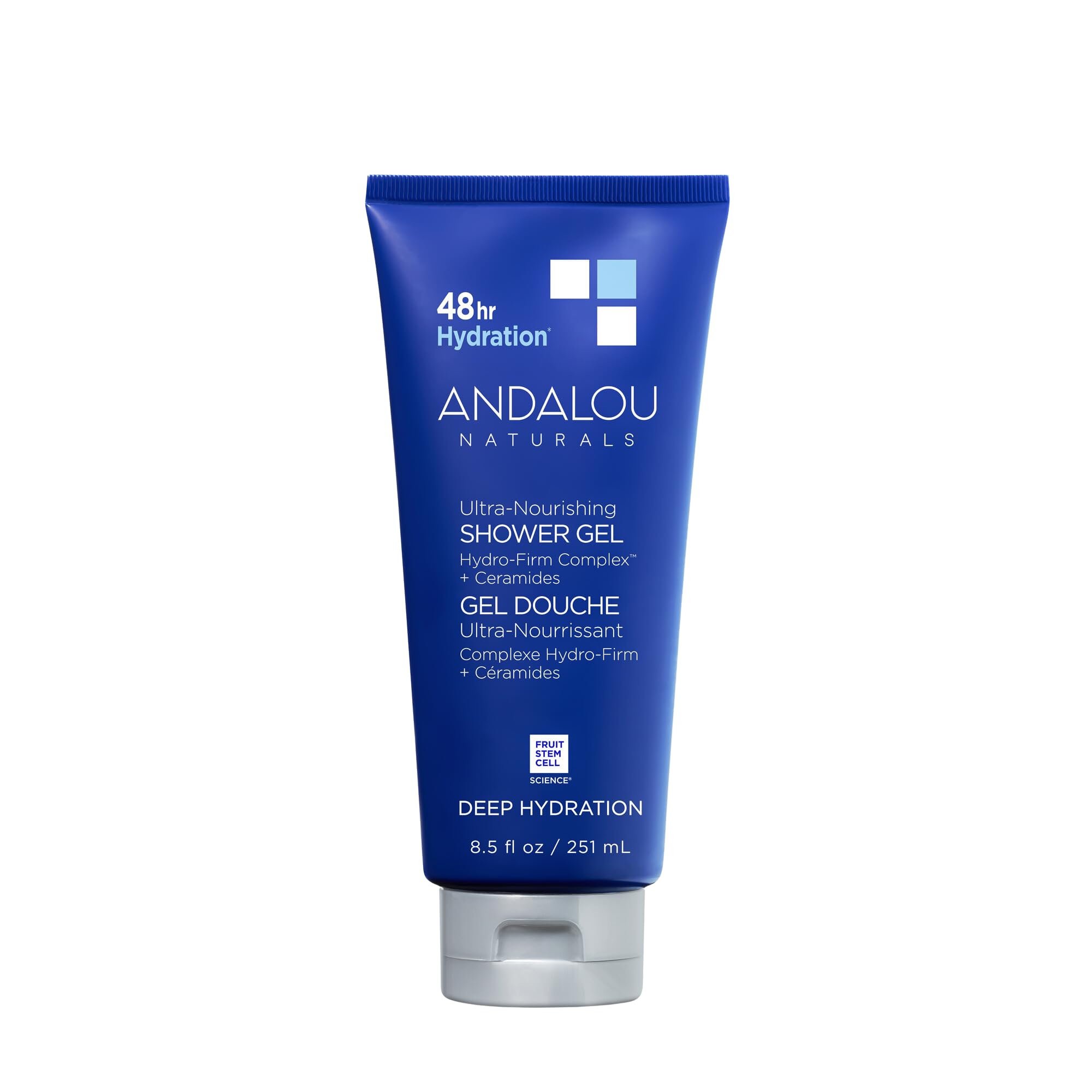 Andalou Naturals Body Wash, Deep Hydration Shower Gel, Ultra-Nourishing Skin Care For Dry Skin With Hyaluronic Acid & Ceramides,