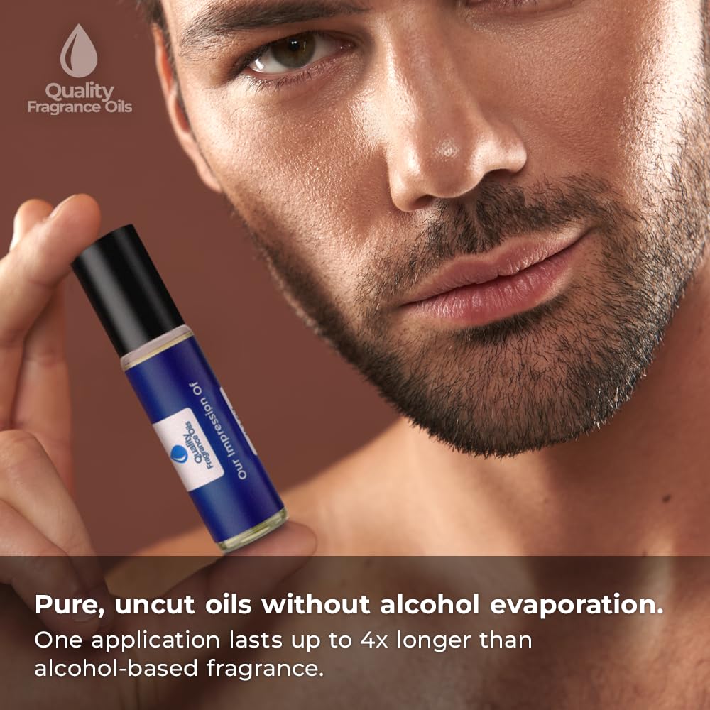 Quality Fragrance Oils' Impression #174, Inspired By Cool Water For Men (10Ml Roll On)