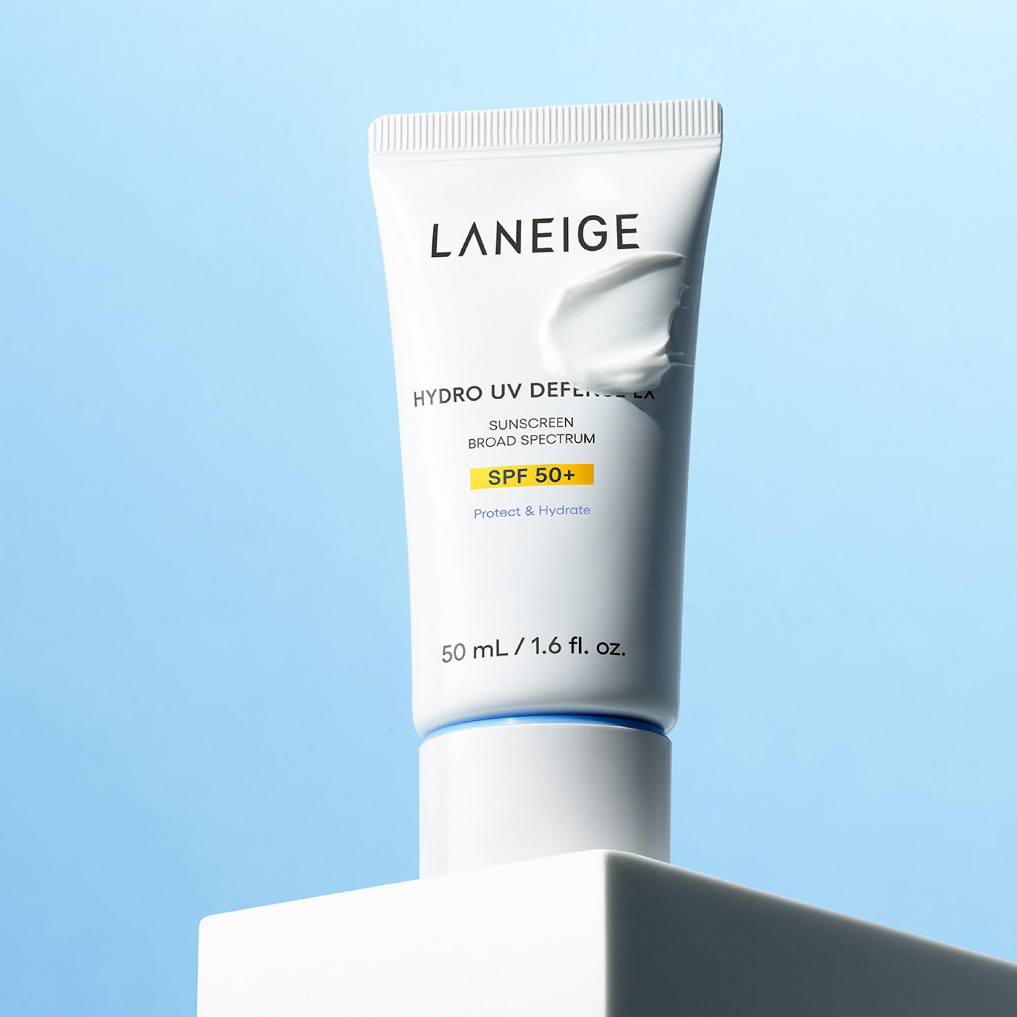 Laneige Hydro Uv Defense Sunscreen Broad Spectrum Spf 50+: Korean Sunscreen, No White Cast, Dermatologically Tested, Hypoallerge