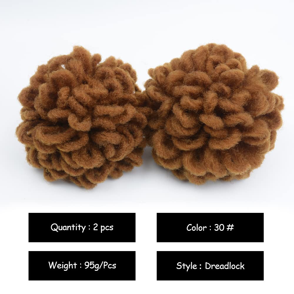 Yinmei Baibian 2Pcs Locs Ponytail Dreadlocks Bun Drawstring Locs Ponytail Hair Braided Petal Bun Chignon Faux Loc Braids Buns Sy