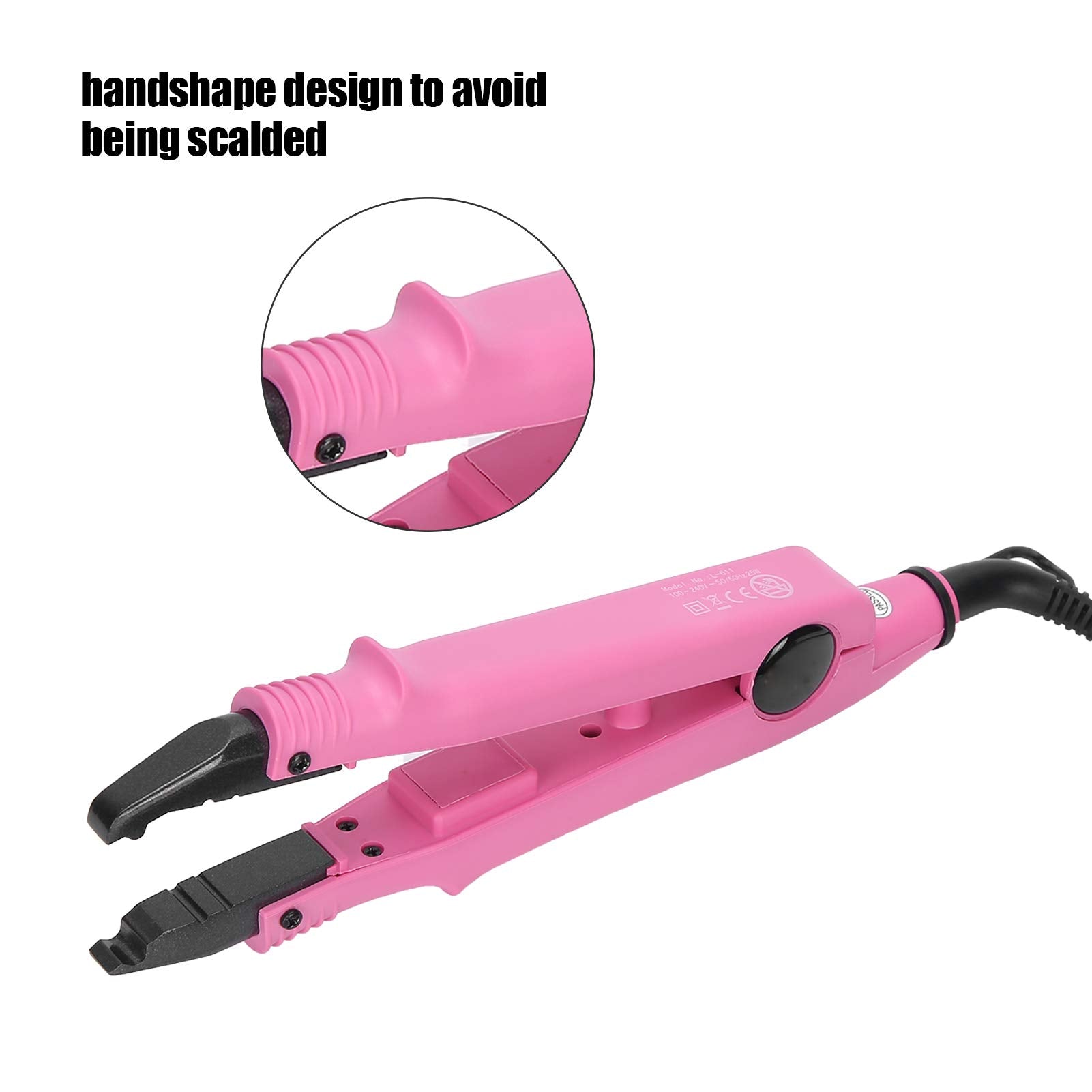 Professional Flat Shape Fusion Hair Extension Connector Machine Salon Fusion Iron Wand Melting Tool Wig Connector Tools Hair Sty