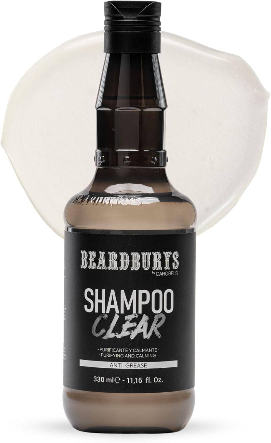 Beardburys Clear Mens Shampoo, Oil Control & Itchy Scalp 11.16 fl oz