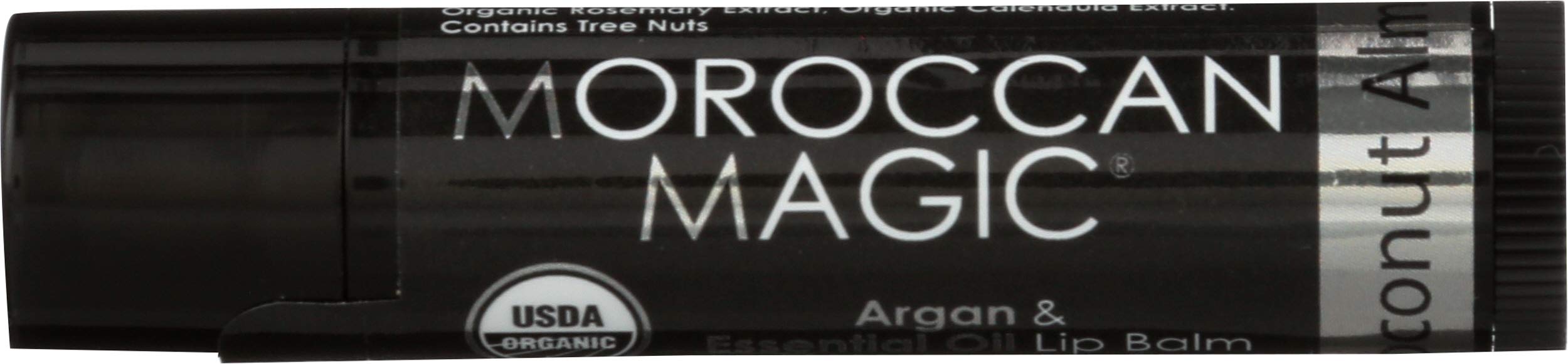 MOROCCAN MAGIC Organic Coconut Almond Argan Lip Balm, 0.15 OZ