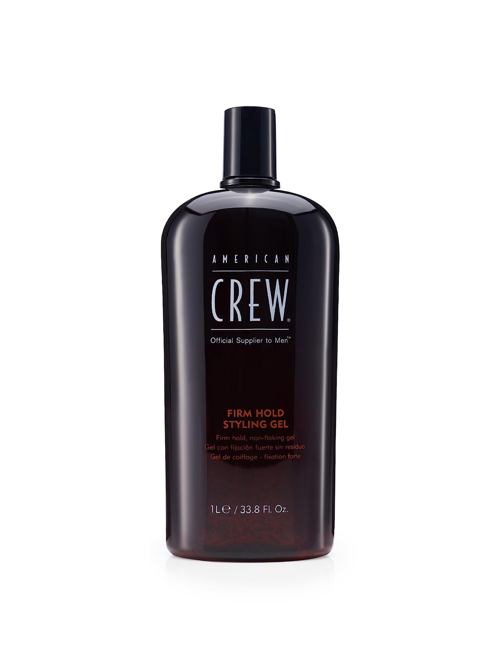 American Crew Men'S Hair Gel, Firm Hold, Non-Flaking Styling Gel, 33.8 Fl Oz