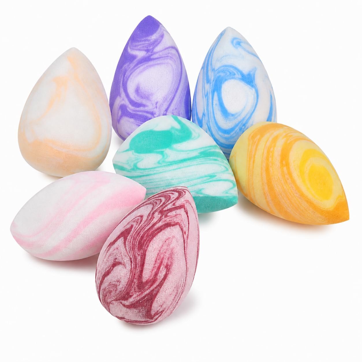 8Pcs Beauty Blender, Beauty Blender Sponge, Marble Swirl Makeup Sponges