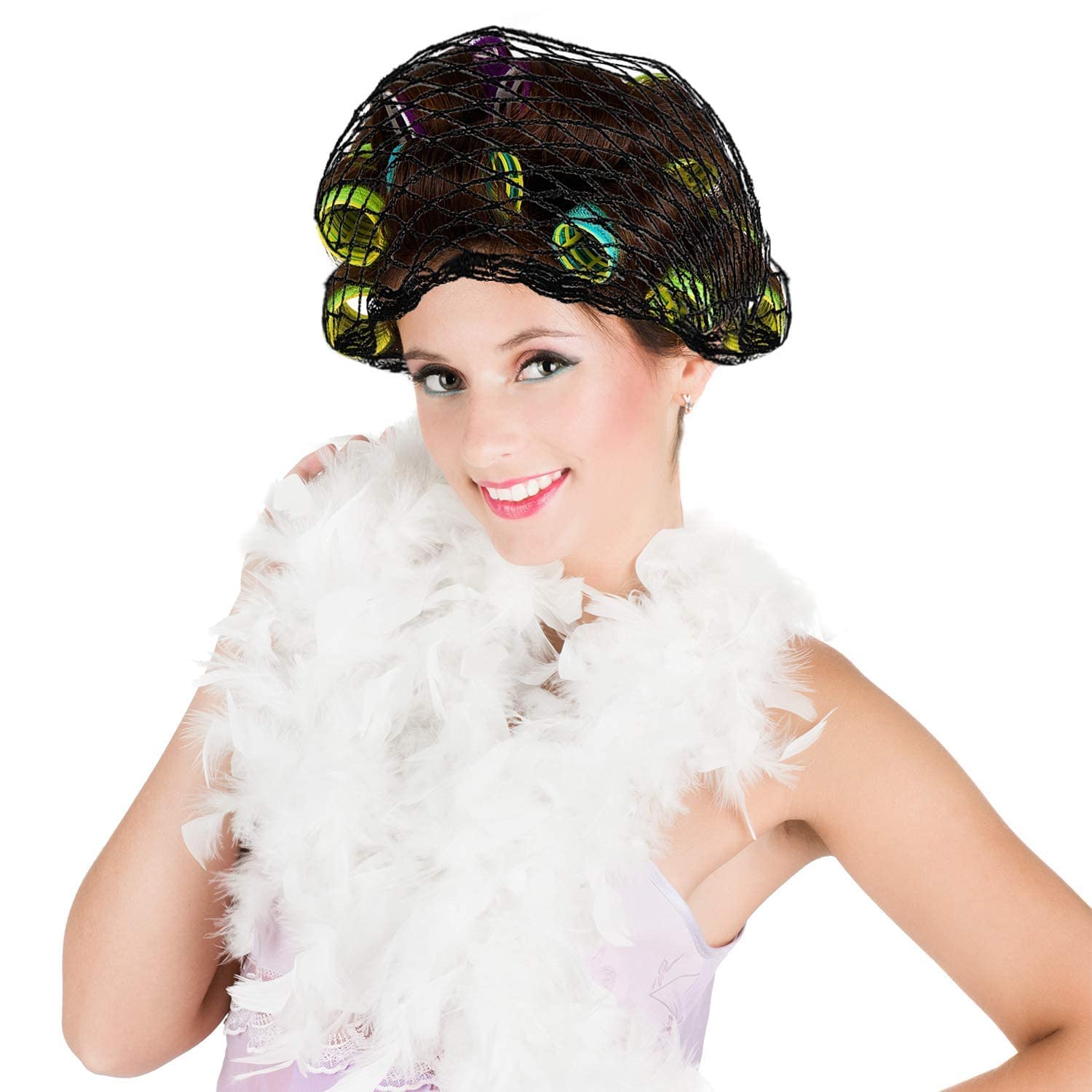 4 Pieces Triangle Hair Net for Rollers, Women Hair Net Mesh Hair Net Triangular Hair Setting Net for Sleeping, 35 x 35 x 57 Inch