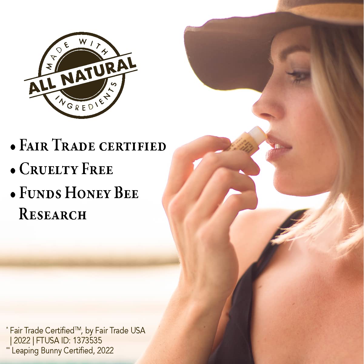 Bee Bella Lip Balm, Unscented (Unflavored), 3 Pack - Hydrating, Moisturizing Lip Care, 100% Natural, Original Organic Beeswax Wi