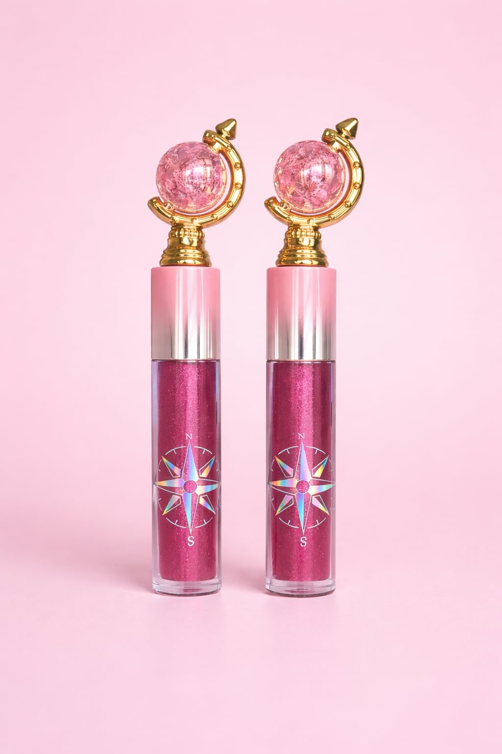 Magic Lip Oil Gloss Set Of 2, Ph Color Changing With Shimmer, Long Lasting, Lightweight Non Sticky, Moisturising Lip Care For So
