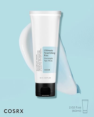 cOSRX Ultimate Nourishing Rice Overnight Spa Mask, 60ml  202 floz  Rice Extract 68% and Niacinamide 2%  Korean Skin care, Animal