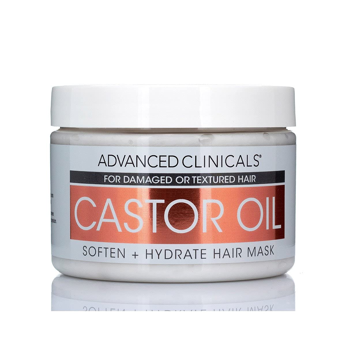 Advanced Clinicals Castor Oil Conditioning Hair Mask Natural Detangler & Hair Treatment W/Jamaican Black Castor Oil, Coconut Oil