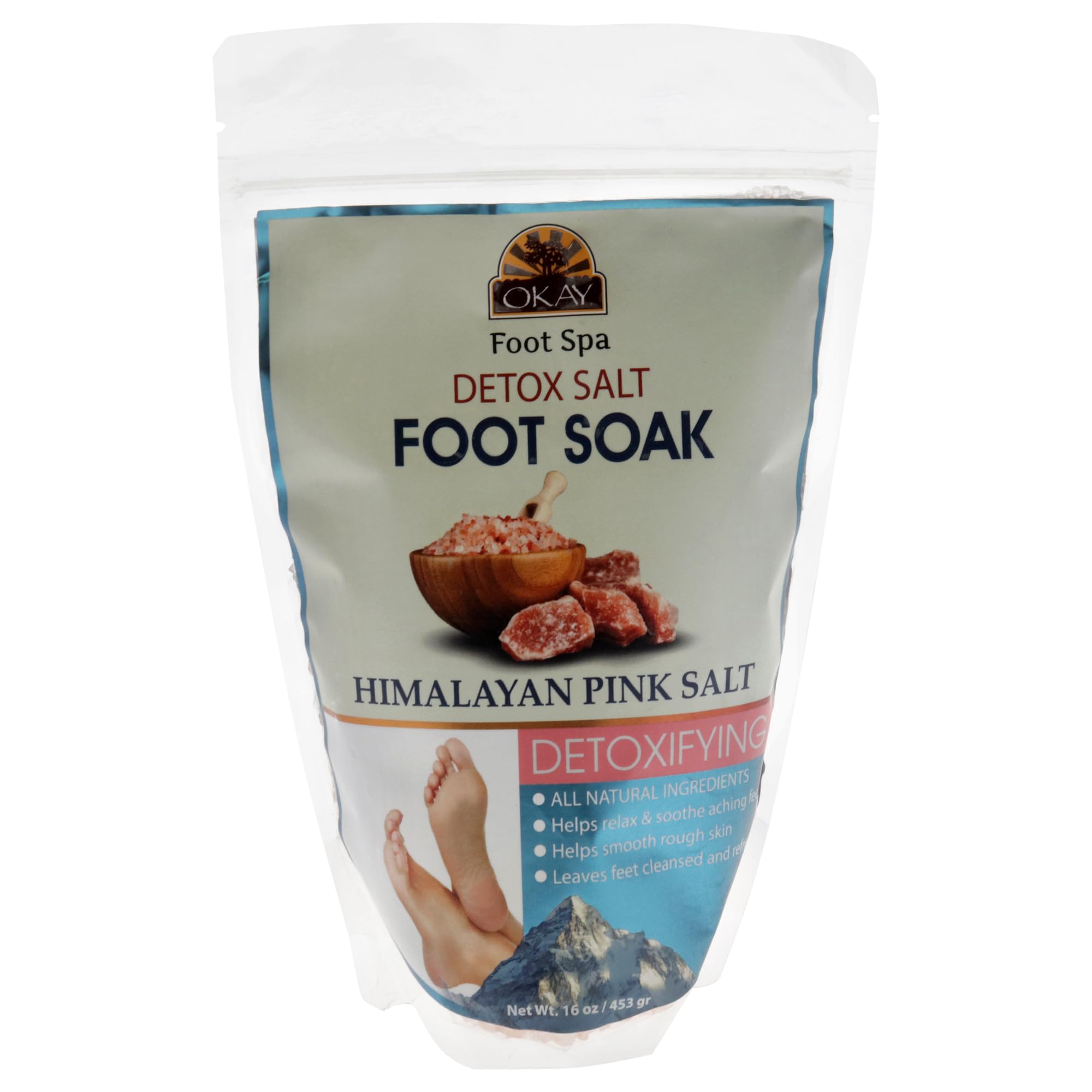 Detox Himalayan Pink Salt By Okay For Unisex - 16 Oz Bath Salt