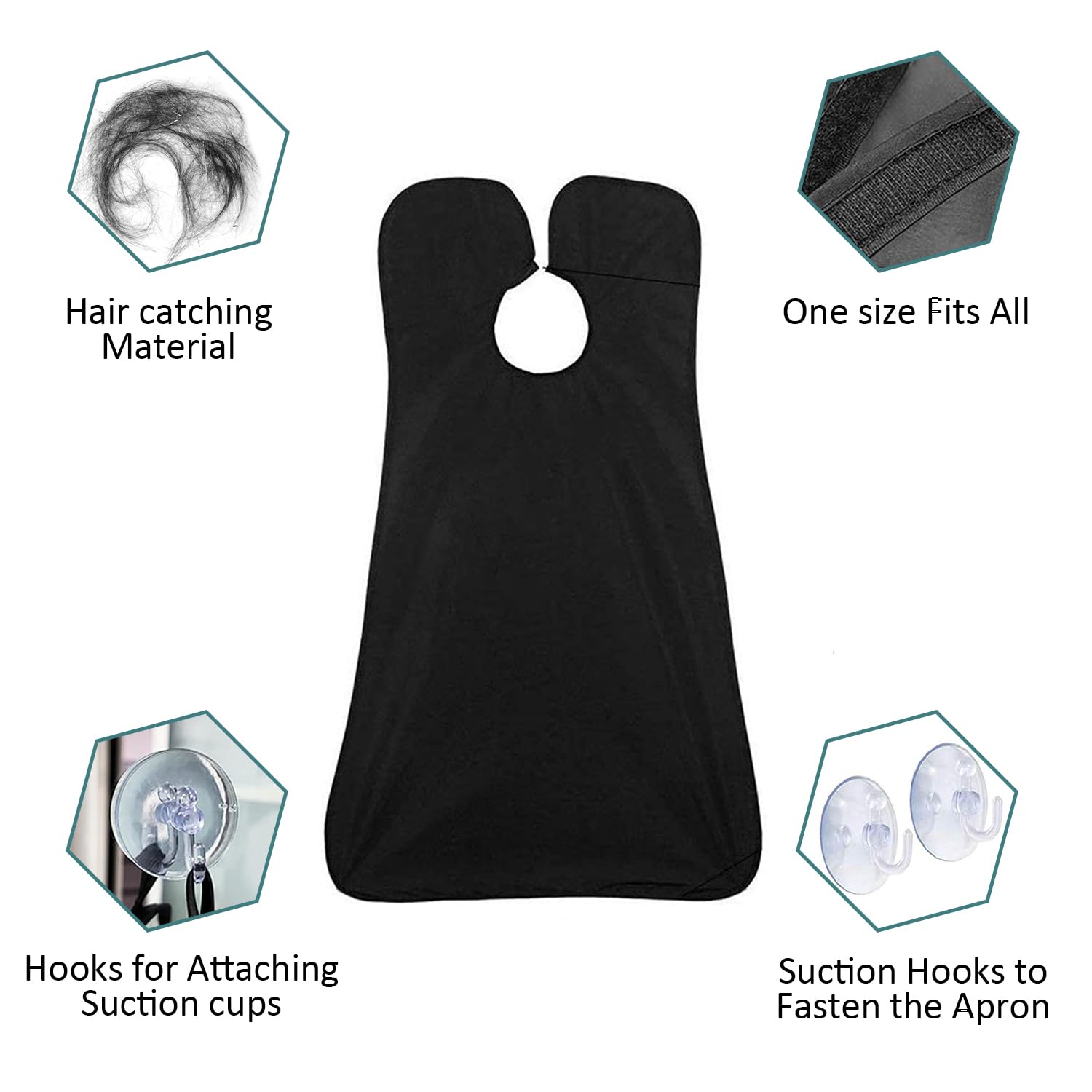 Beard Bib Beard Apron, Beard Hair Catcher For Men Shaving & Trimming Non-Stick Waterproof Beard Cape Grooming Cloth