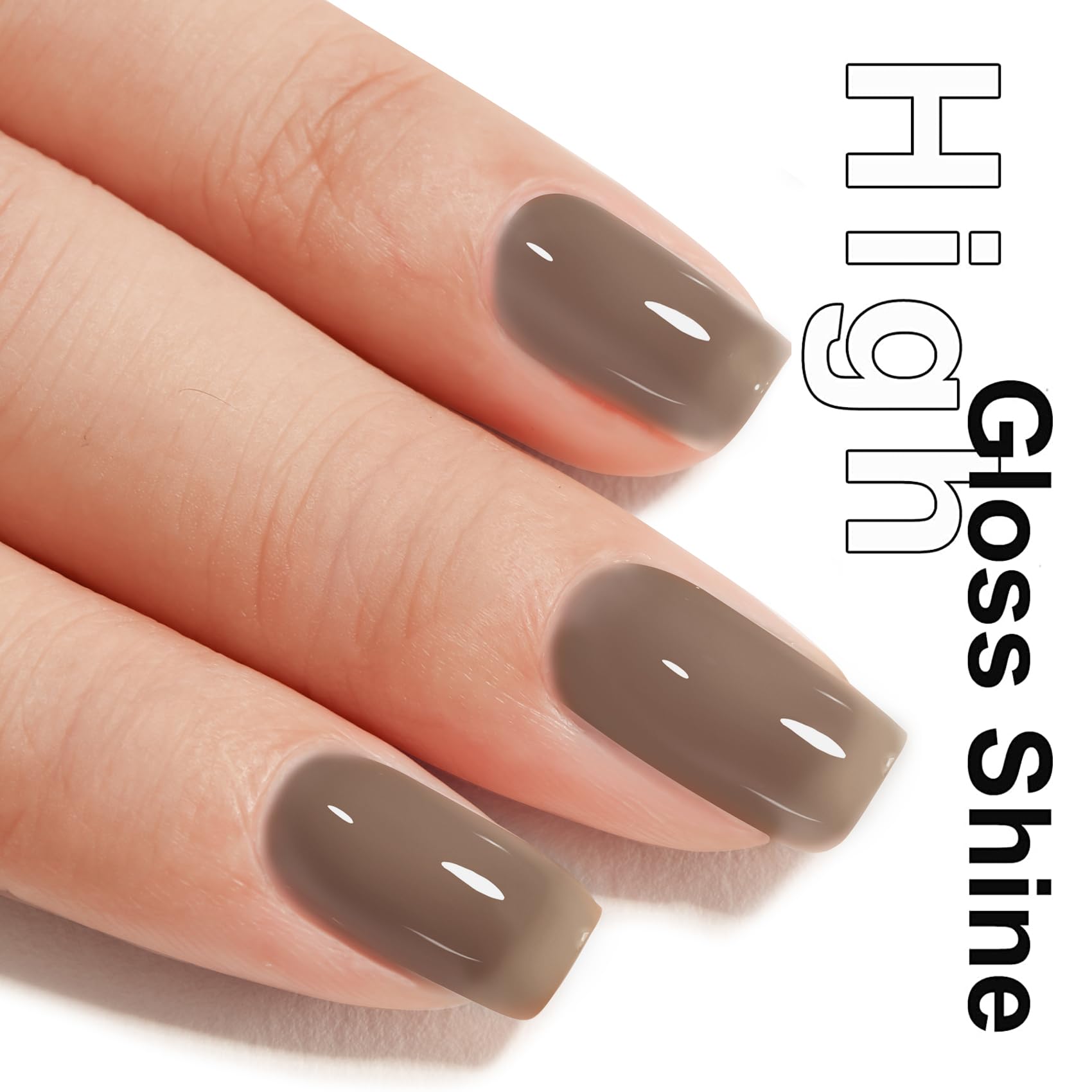 Maychao Jelly Gel Nail Polish -15Ml Hot Cocoa Jelly Gel Polish Soak Off Uv Led Sheer Black Nail Polish For Diy Manicure Home Sal