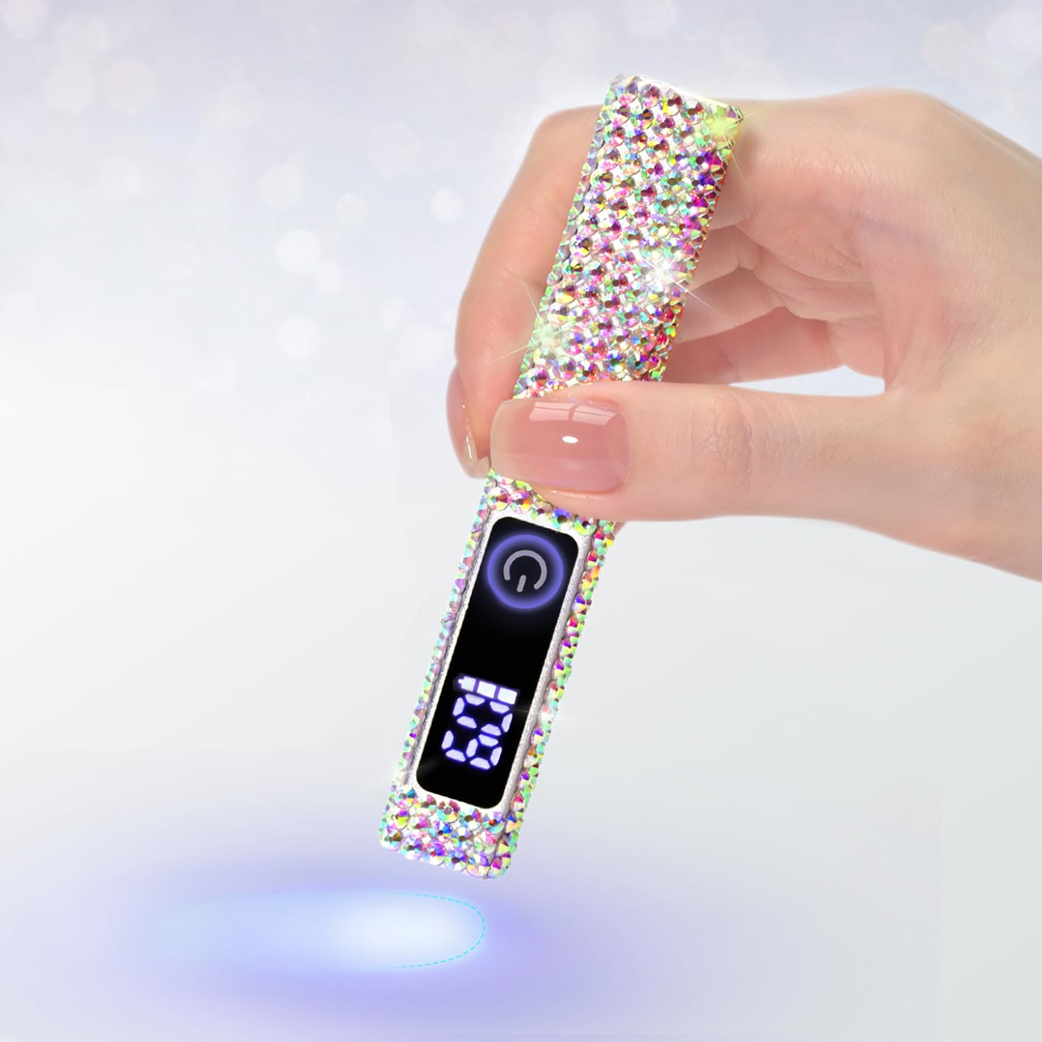 GAOY Handheld UV Light for Gel Nails, Mini Nail Light, Portable LED Nail Lamp, Cordless Rechargeable USB Nail Dryer for Fast Cur