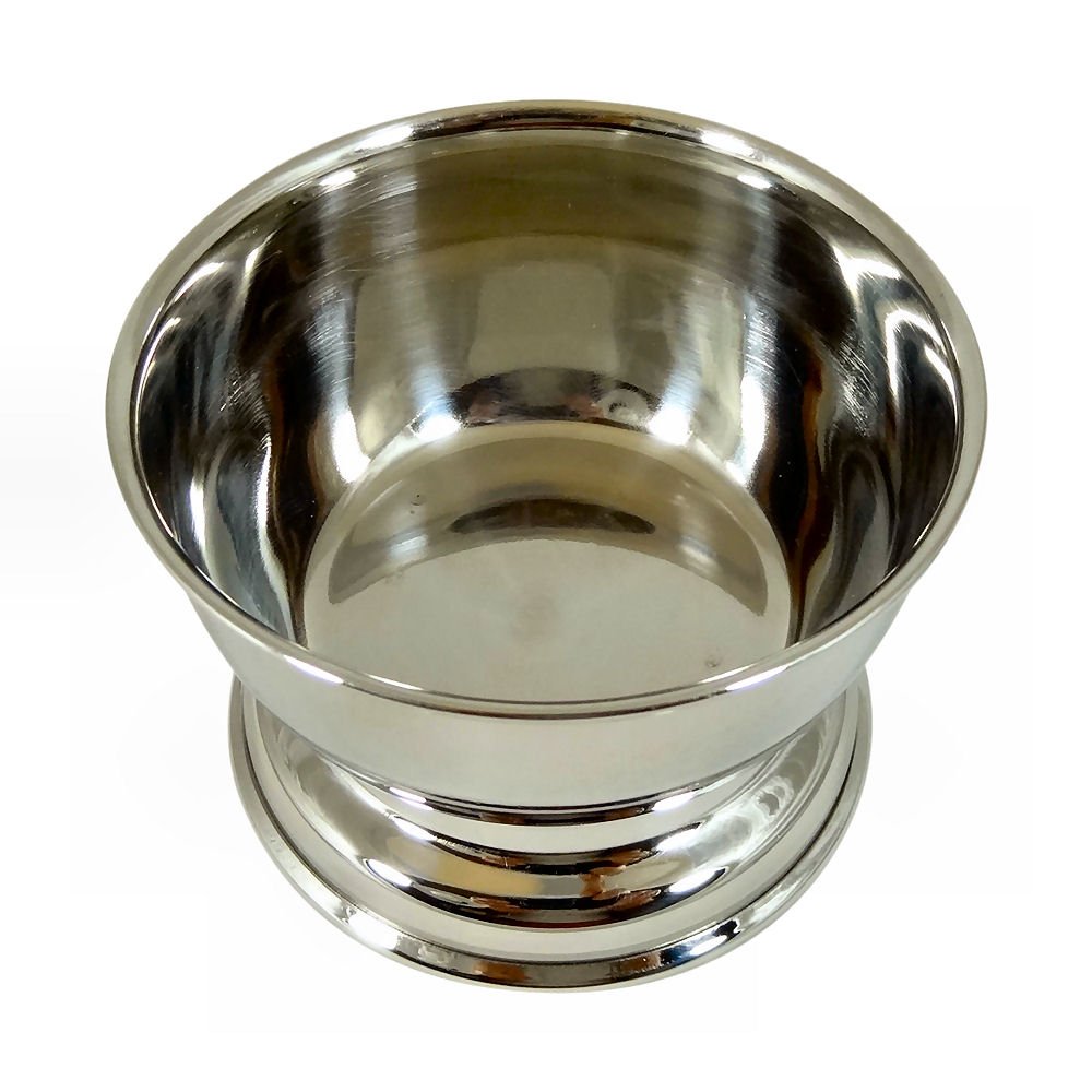 Barbero Deluxe Stainless Steel Shaving Bowl For Shaving Soap