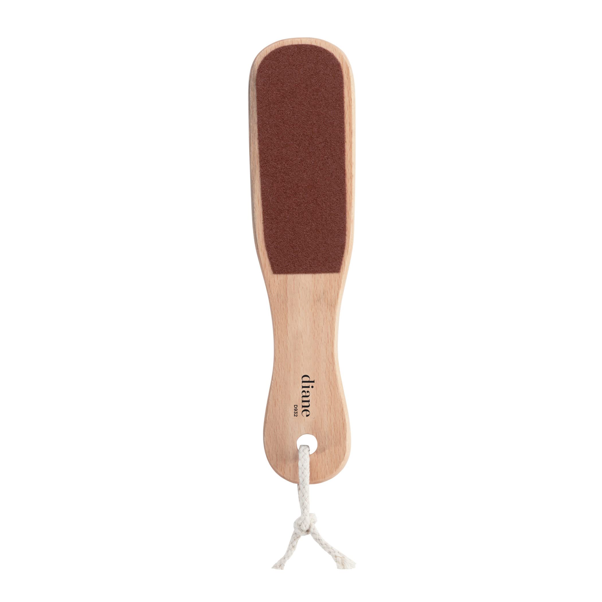 Diane 2-Sided Foot File - Smoother Feet And Callus Remover For Men And Women -Wood Handle - 10    X 2 3/8    - D932