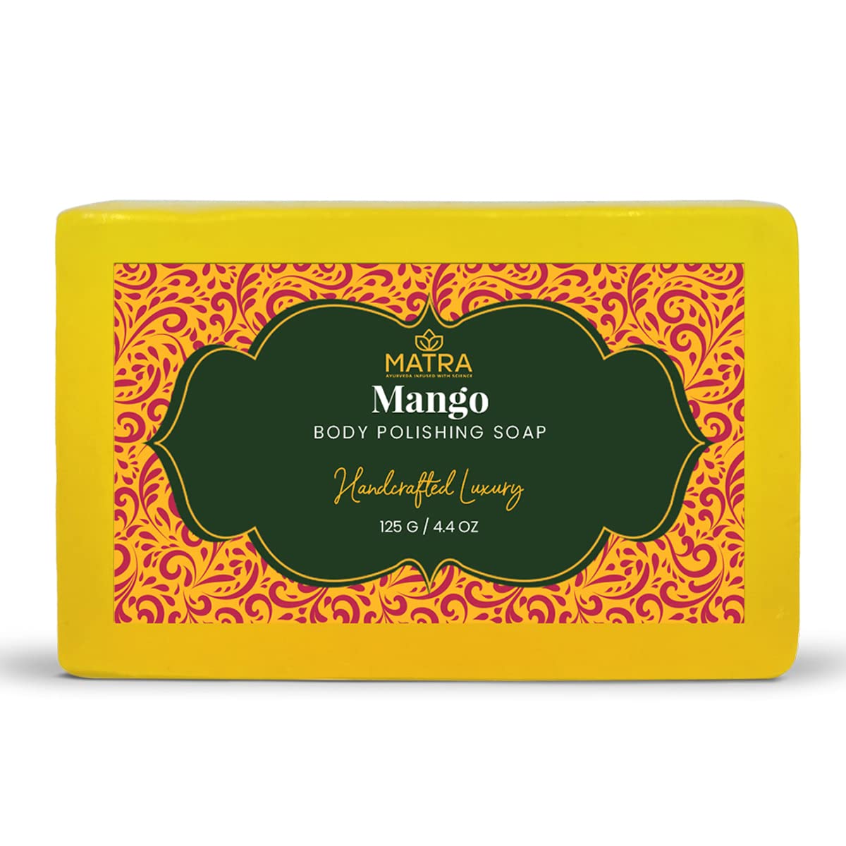 Matra Mango Handmade Soap With Mango Butter & Aloe Vera | Natural Bathing Bar - For Face & Body | Paraben & Sulphate Free | | Fo