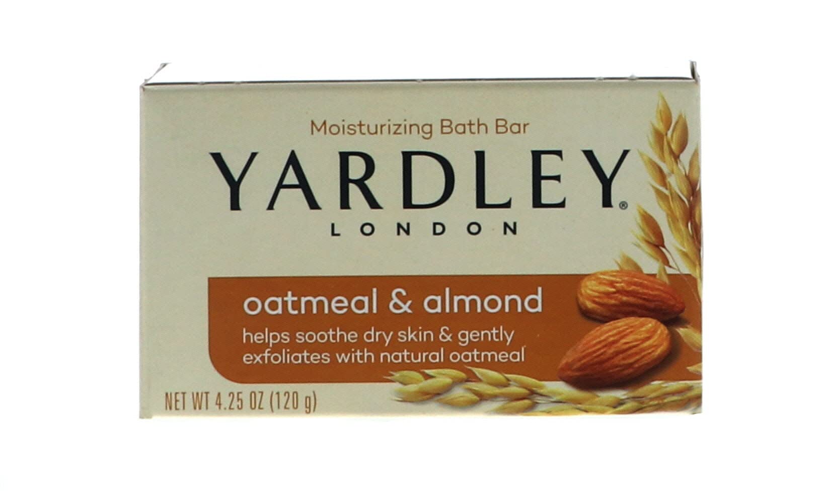 Yardley Oatmeal Almond Bath Bar 4Oz - Pack Of 6