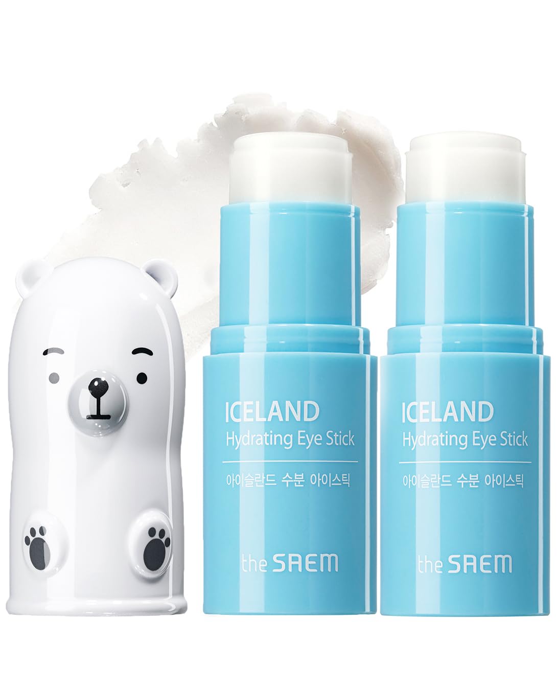 THESAEM Iceland Hydrating Eye Stick - Cooling Eye Balm - Dark Circles & Puffiness - Under Eye Treatment - Reduce Wrinkles and Mo