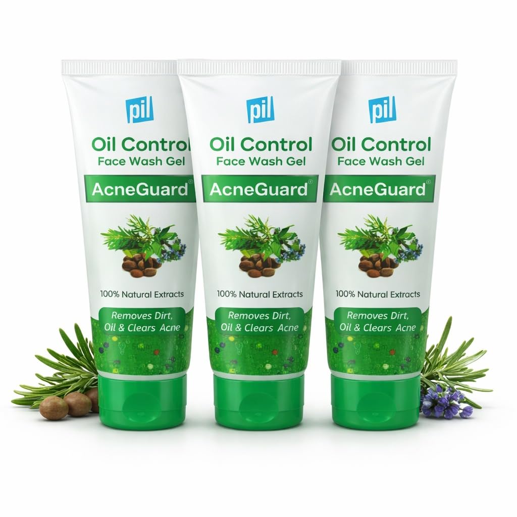 Pil Acneguard Face Wash Gel | Clears Acne, Pimples, Clogged Pores | Perfect Blend Of Natural Ingredients | Deeply Cleanses | Gen