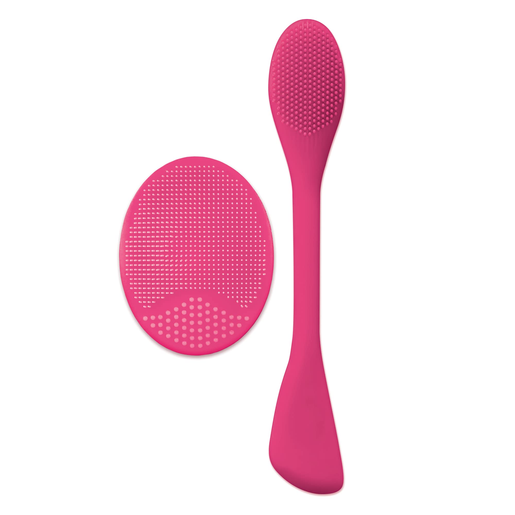 Plum Beauty Facial Skin Scrubber Set - Removes Dirt, Opens Pores, Exfoliates Skin, Wall Suction Back