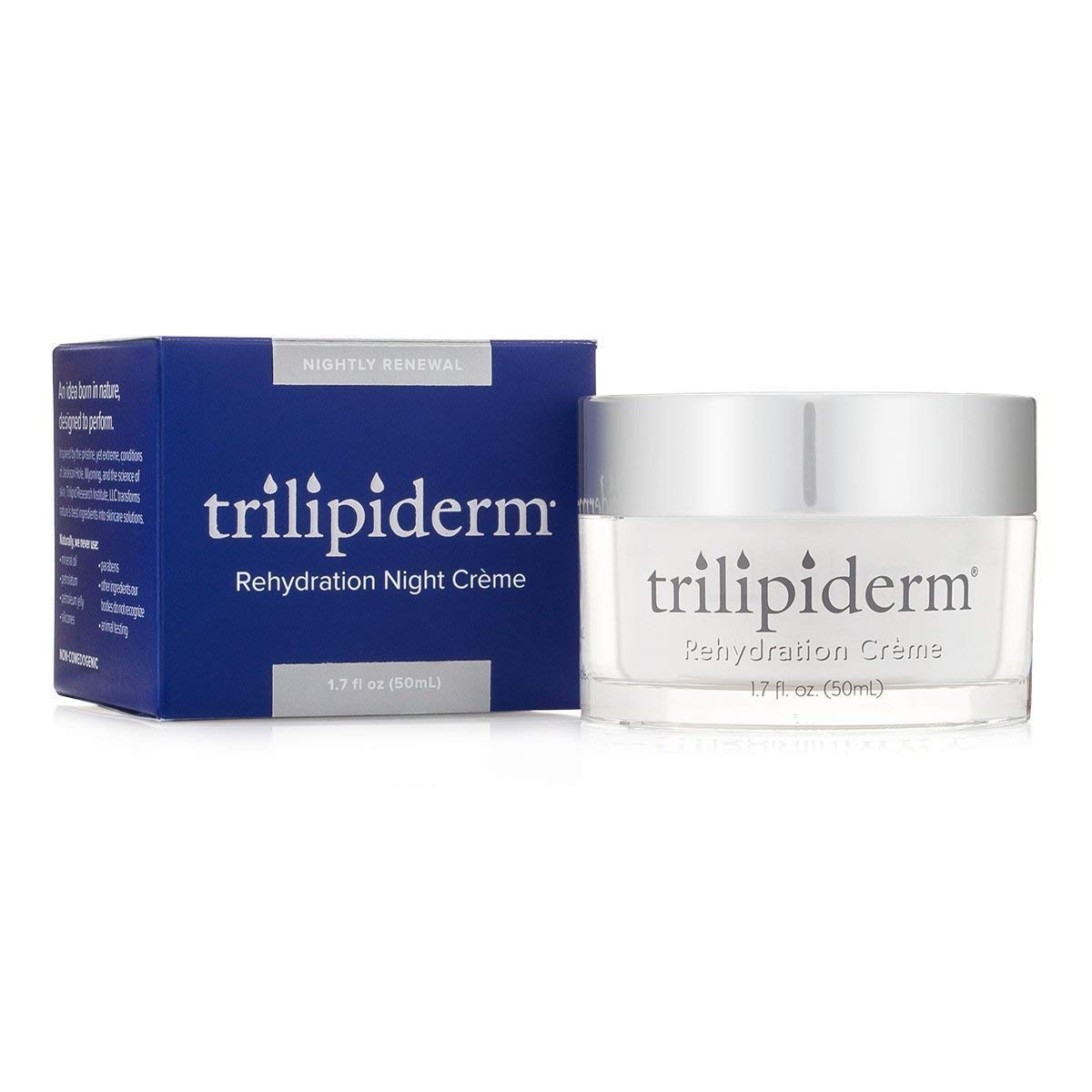 Trilipiderm Rehydration Night Crme W/Hyaluronic Acid, Vitamins A, C, E & Medyssinnian Lipid, Anti Aging Facial Night Cream Moist