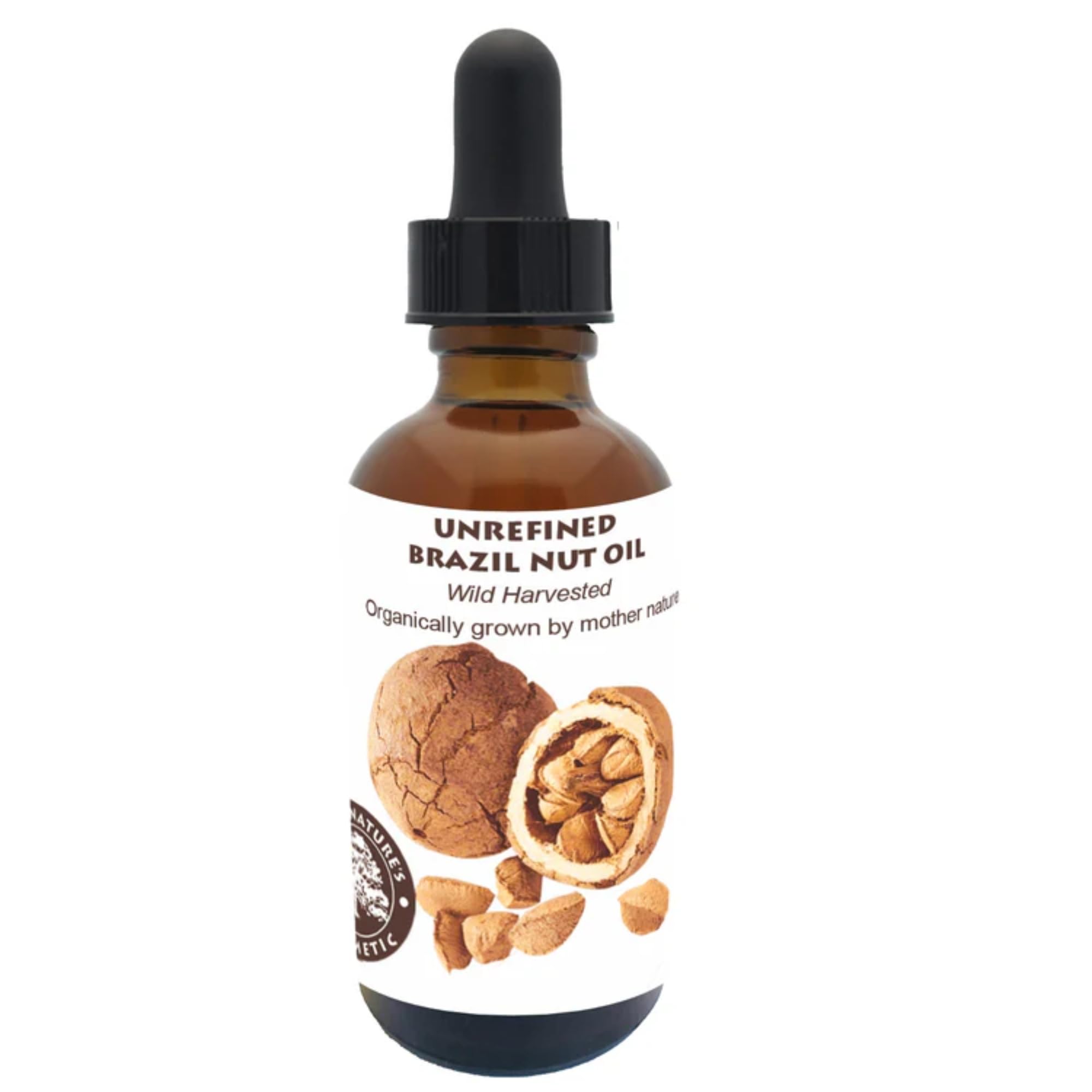 Best Nature's Cosmetics Virgin Organic Brazil Nut Oil, Hydrating Moisturizer for Skin & Hair, Cold-Pressed, Anti-Aging, Restores